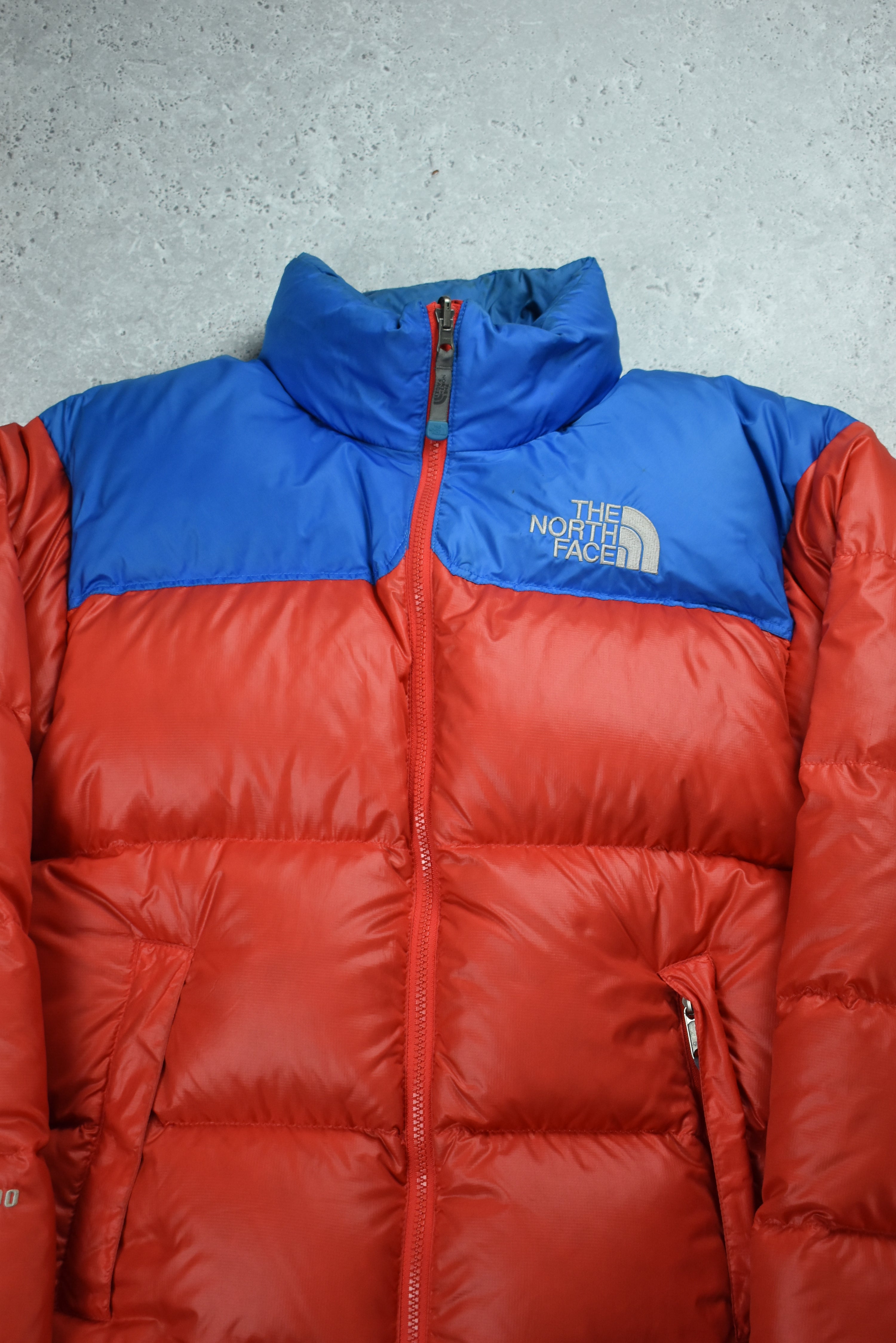 Vintage North Face 700 Nuptse Puffer Red/Blue Medium