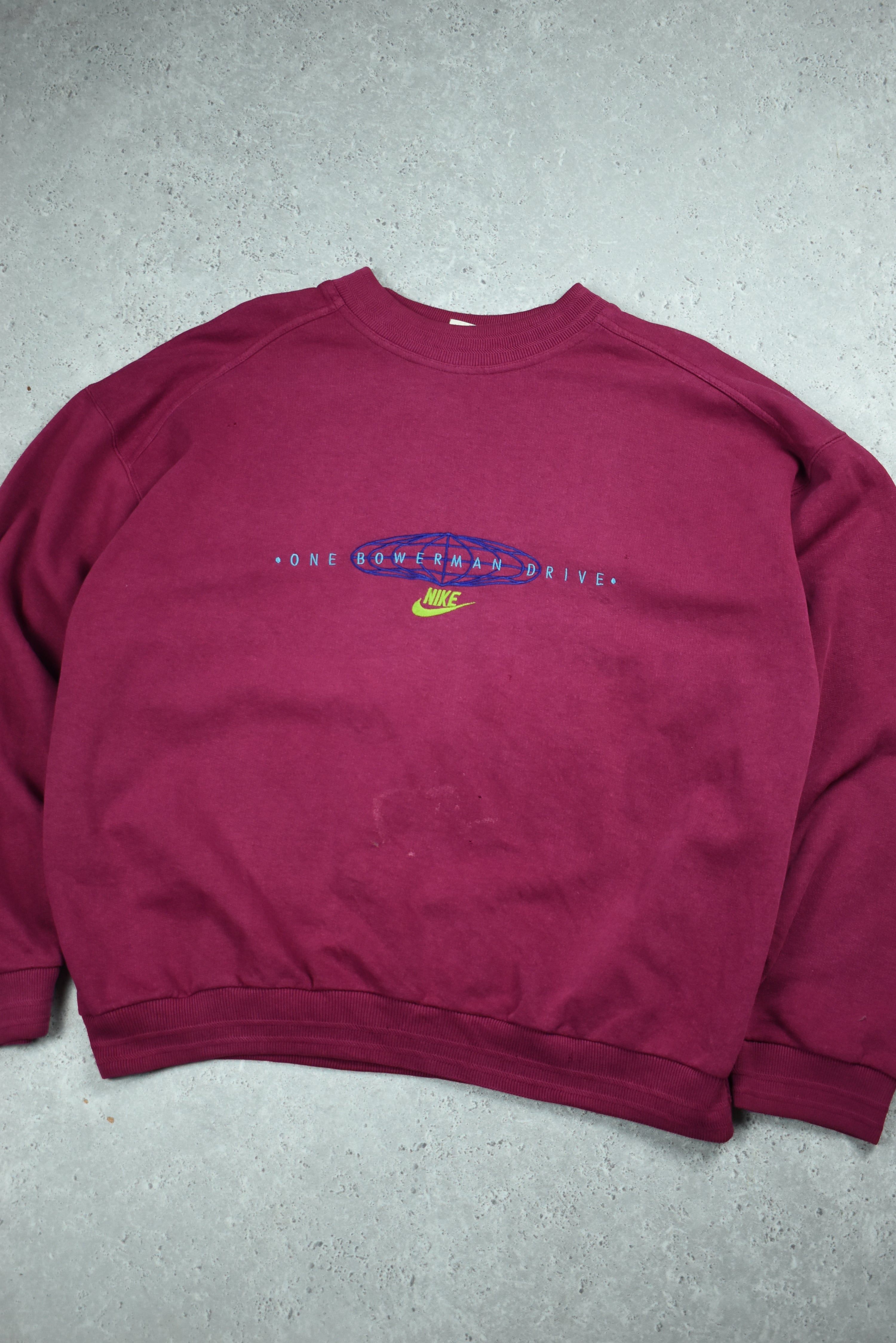 Vintage Rare Nike Bowerman Embroidered Sweatshirt Medium | Vintage Clothing