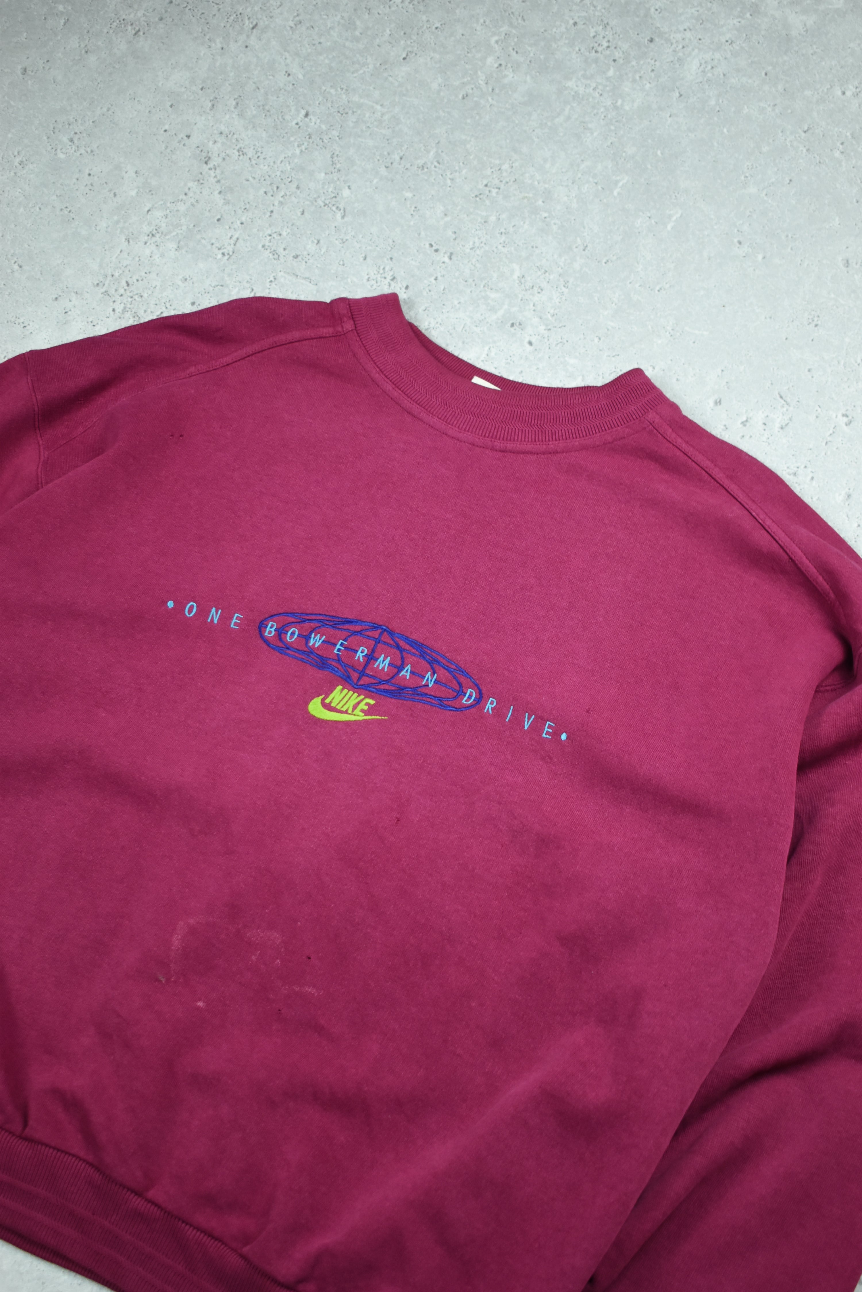 Vintage Rare Nike Bowerman Embroidered Sweatshirt Medium | Vintage Clothing