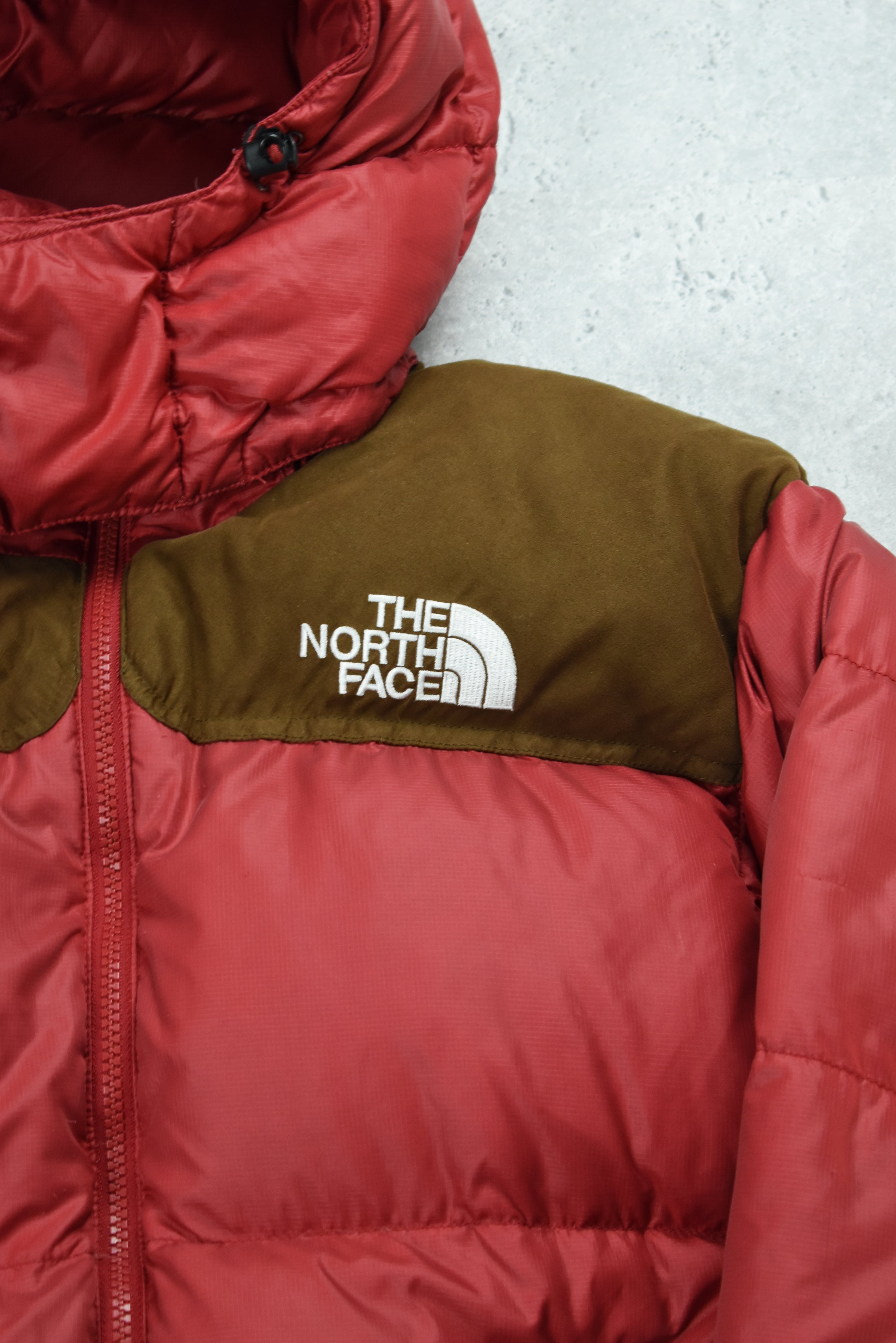 Vintage North Face 700 Nuptse Puffer Red Detachable Hood Medium