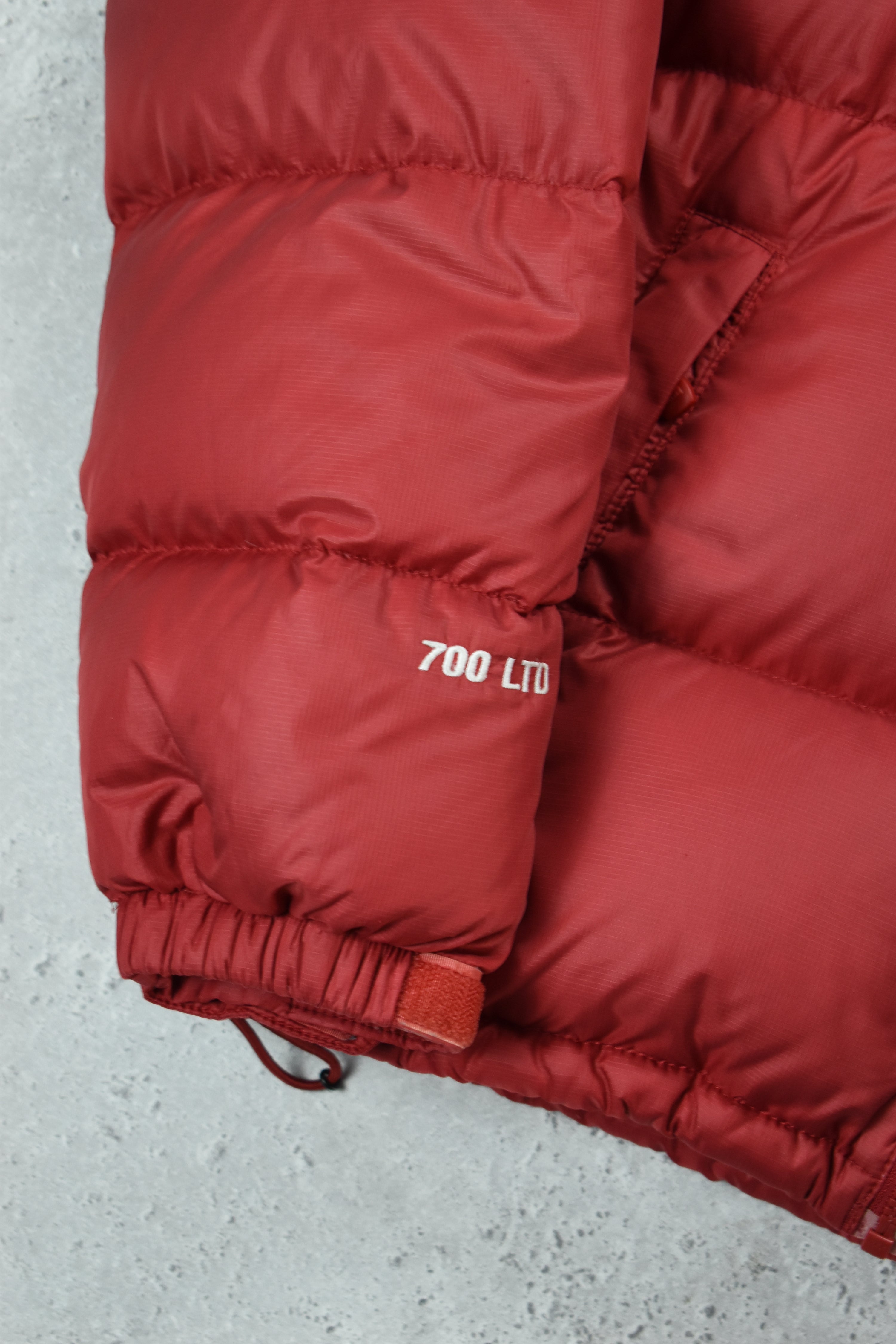 Vintage North Face 700 Nuptse Puffer Red Detachable Hood Medium
