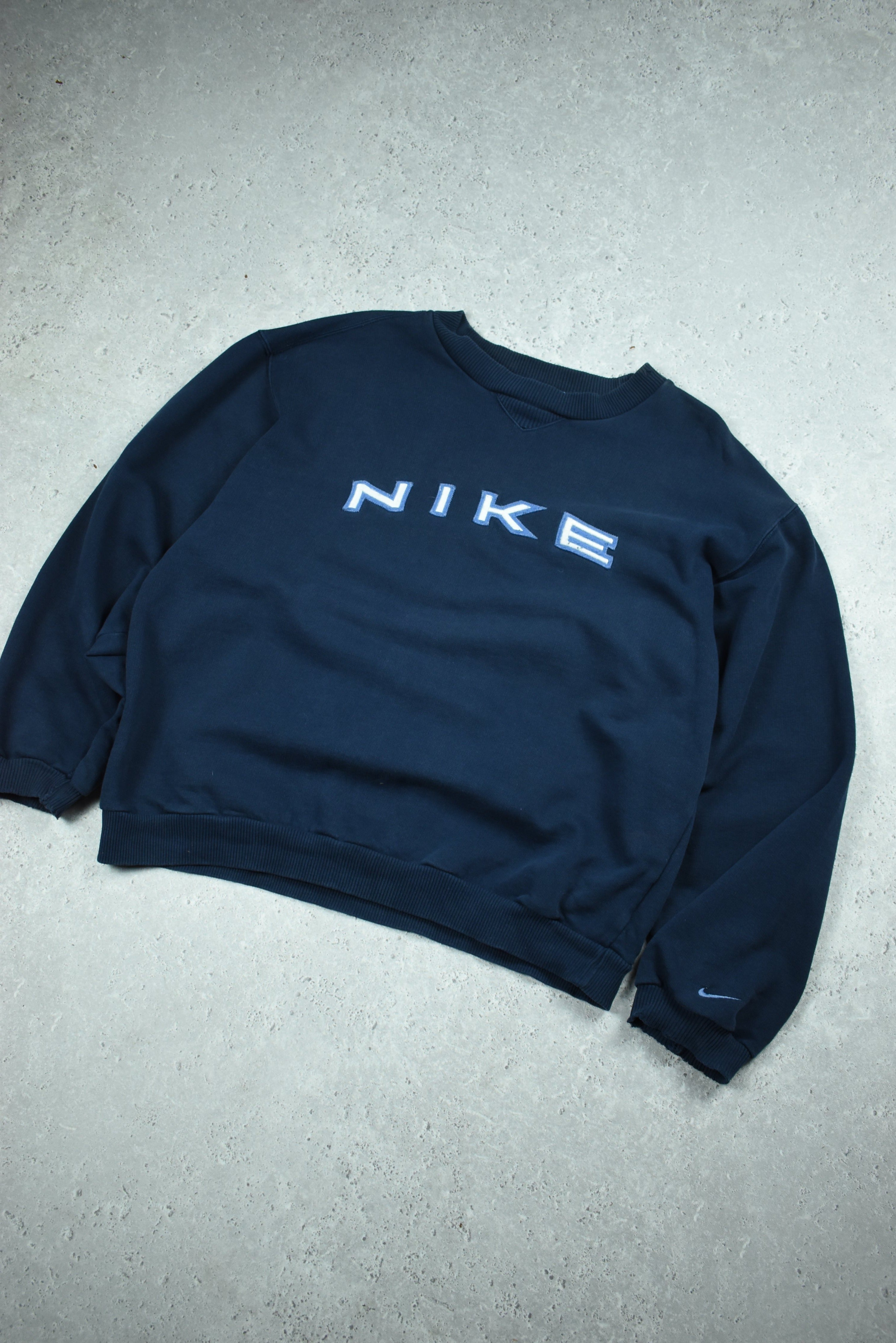 Vintage Nike Embroidered Logo Sweatshirt Small