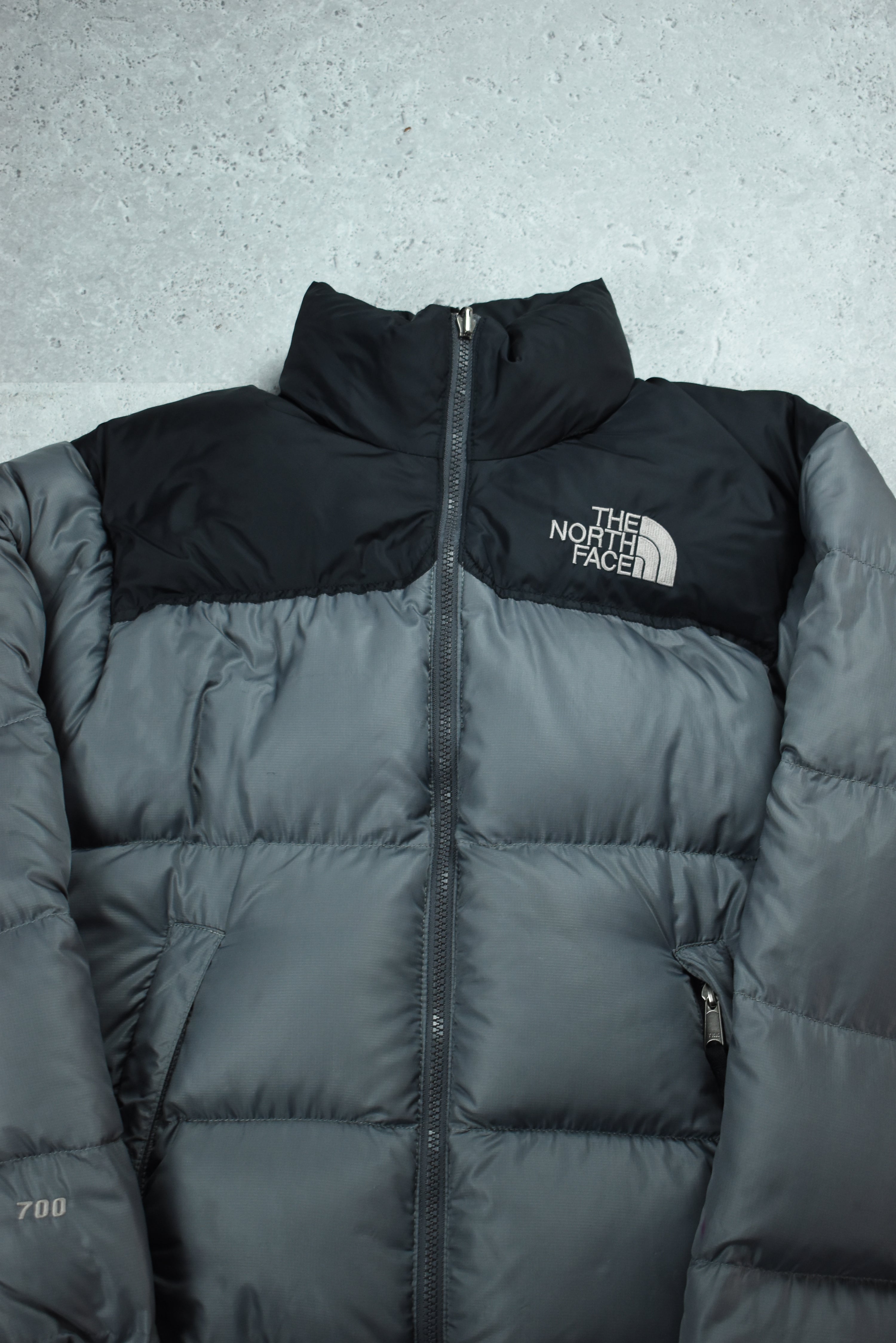 Vintage North Face 700 Nuptse Puffer Grey Medium