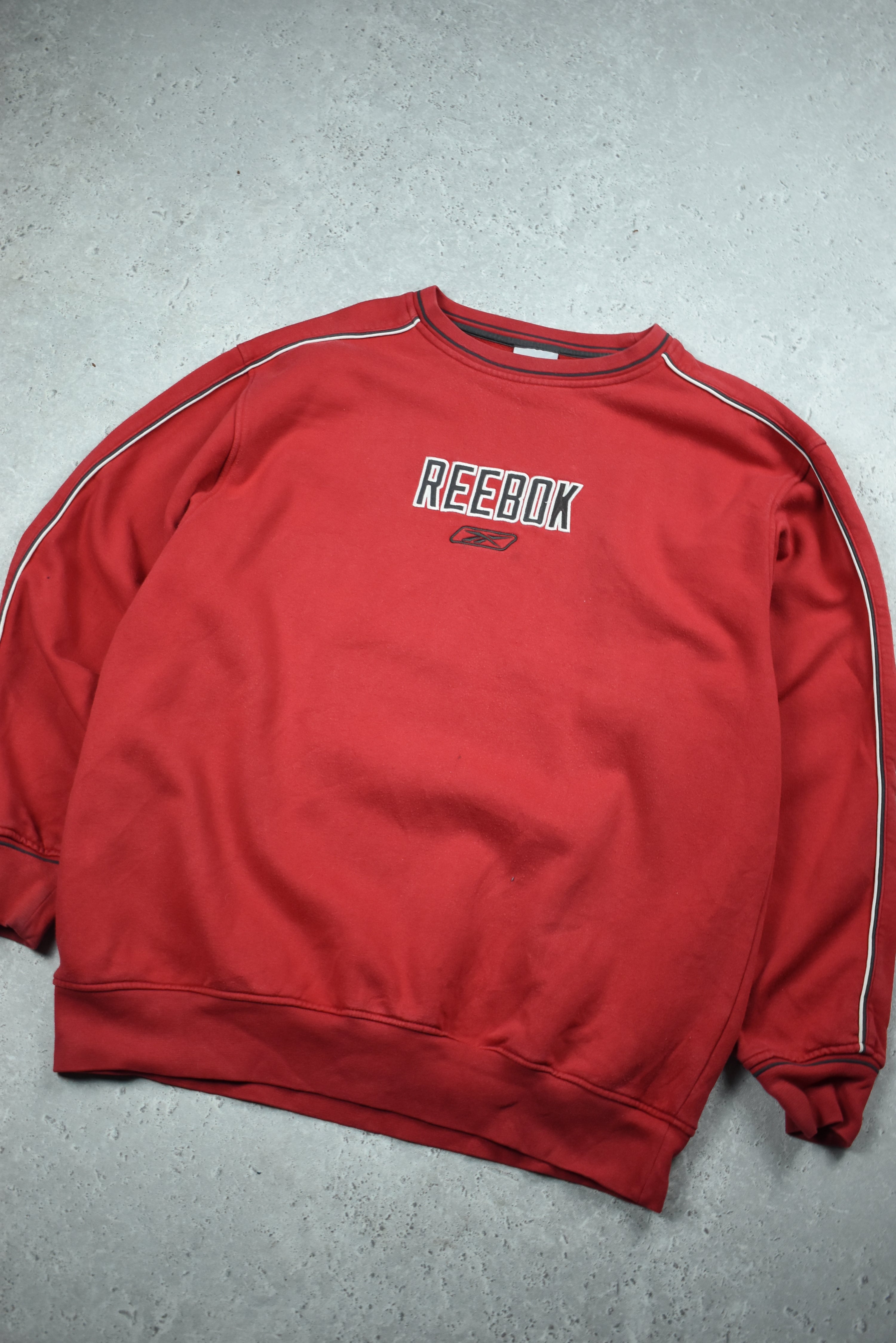 Vintage Reebok Embroidery Logo Sweatshirt Xlarge