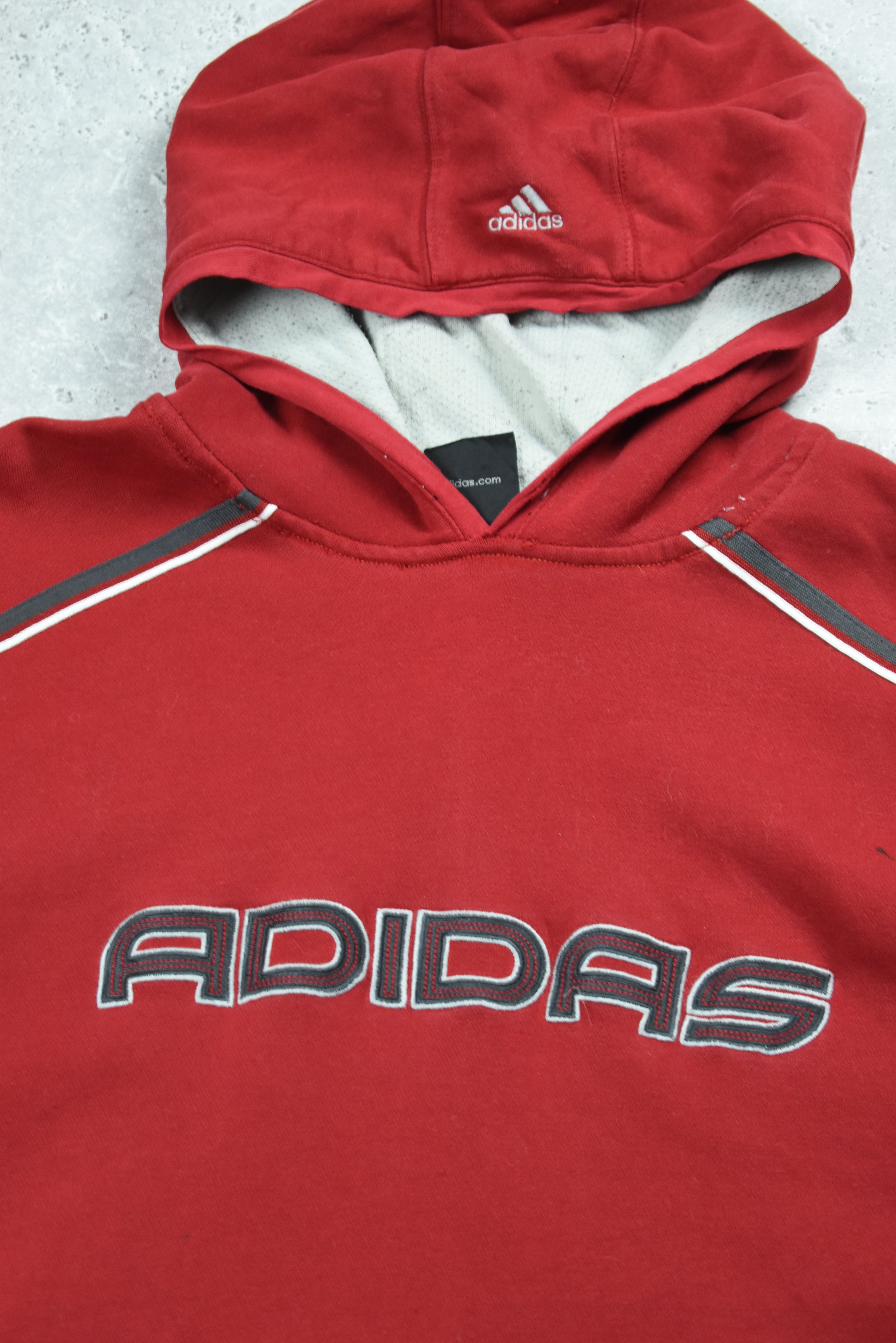 Vintage Adidas 90s Embroidery Logo Hoodie Large