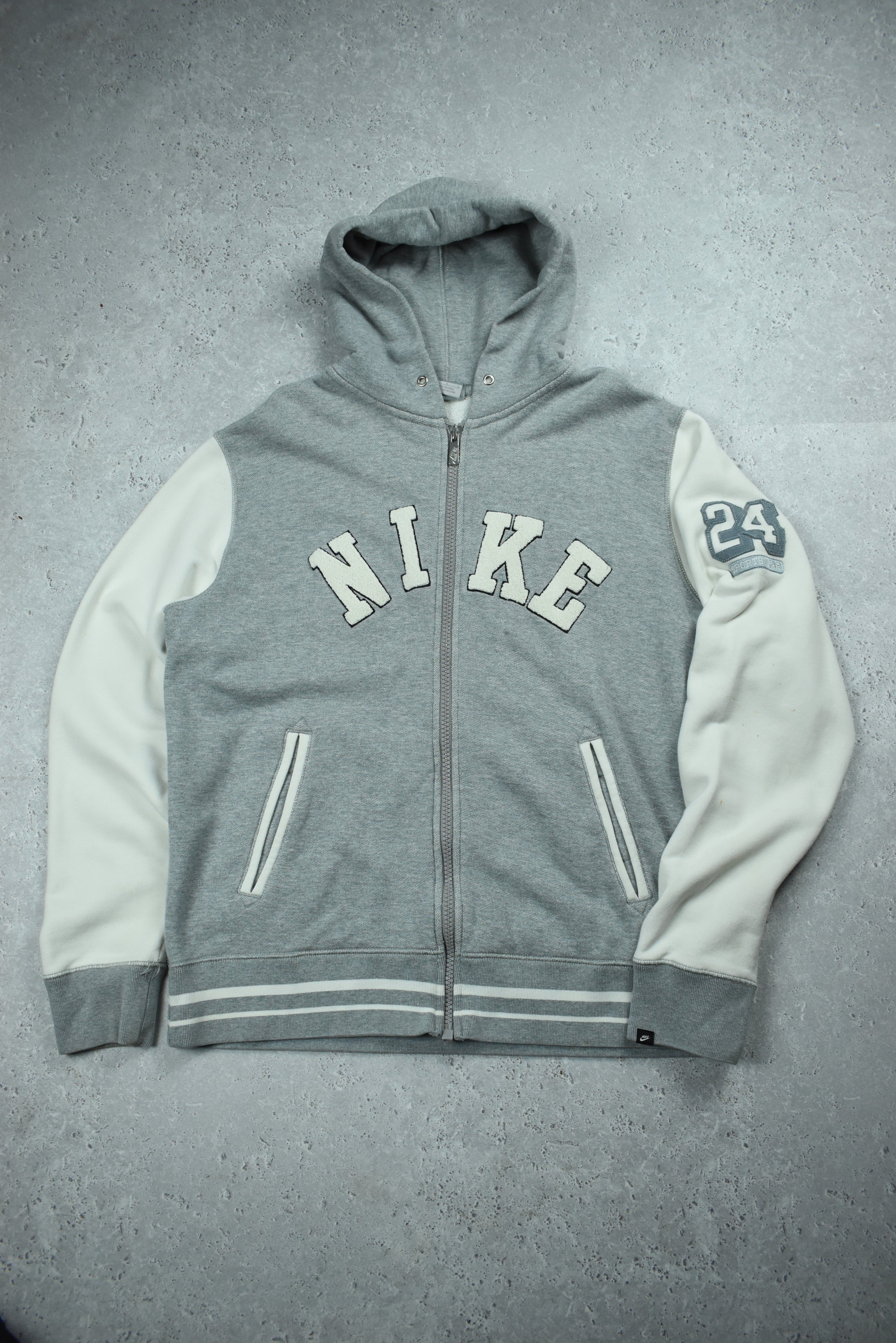 Vintage Nike Carpet Print Full Zip Hoodie Large | Vintage Clothing