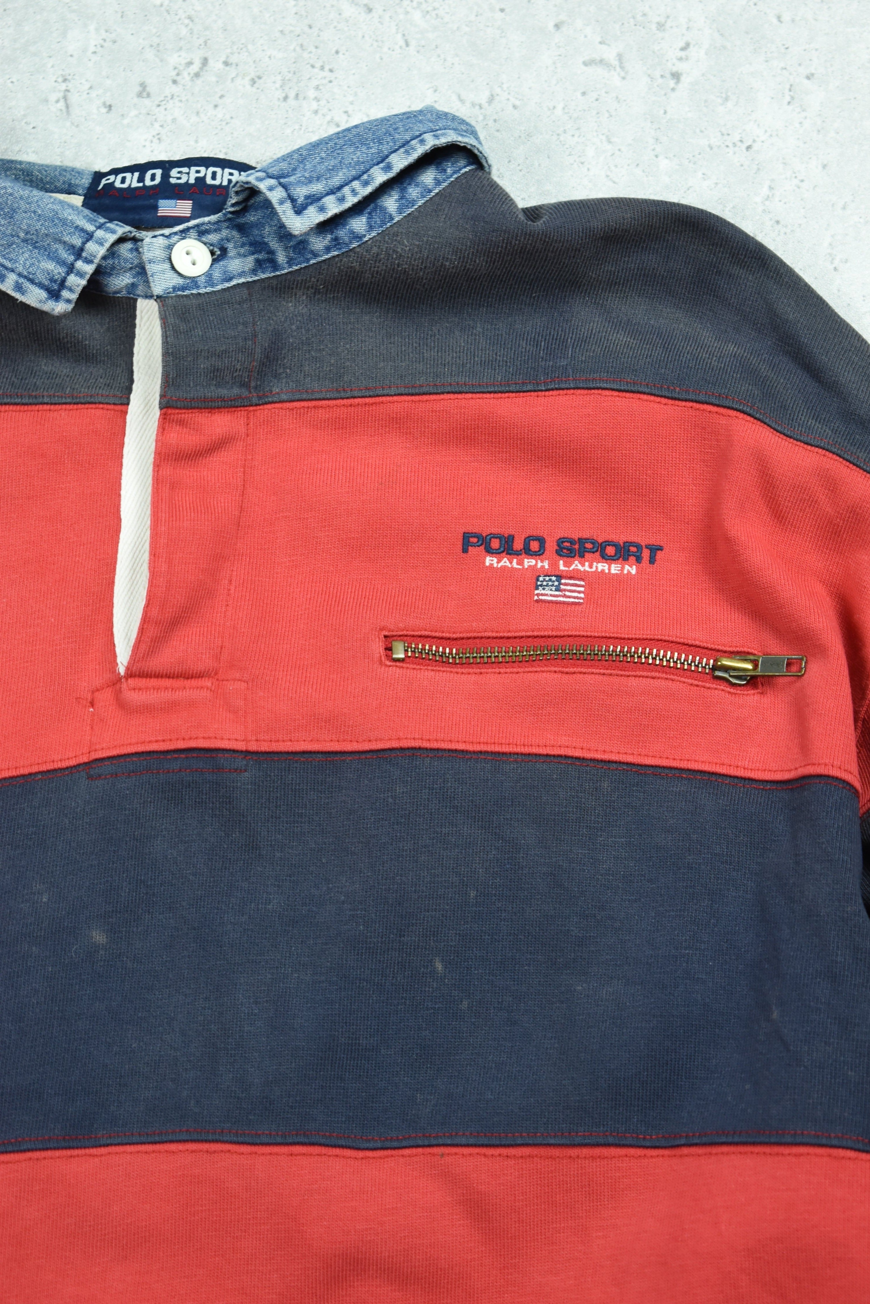 Vintage Polo Ralph Lauren Embroidered Rugby Polo XL