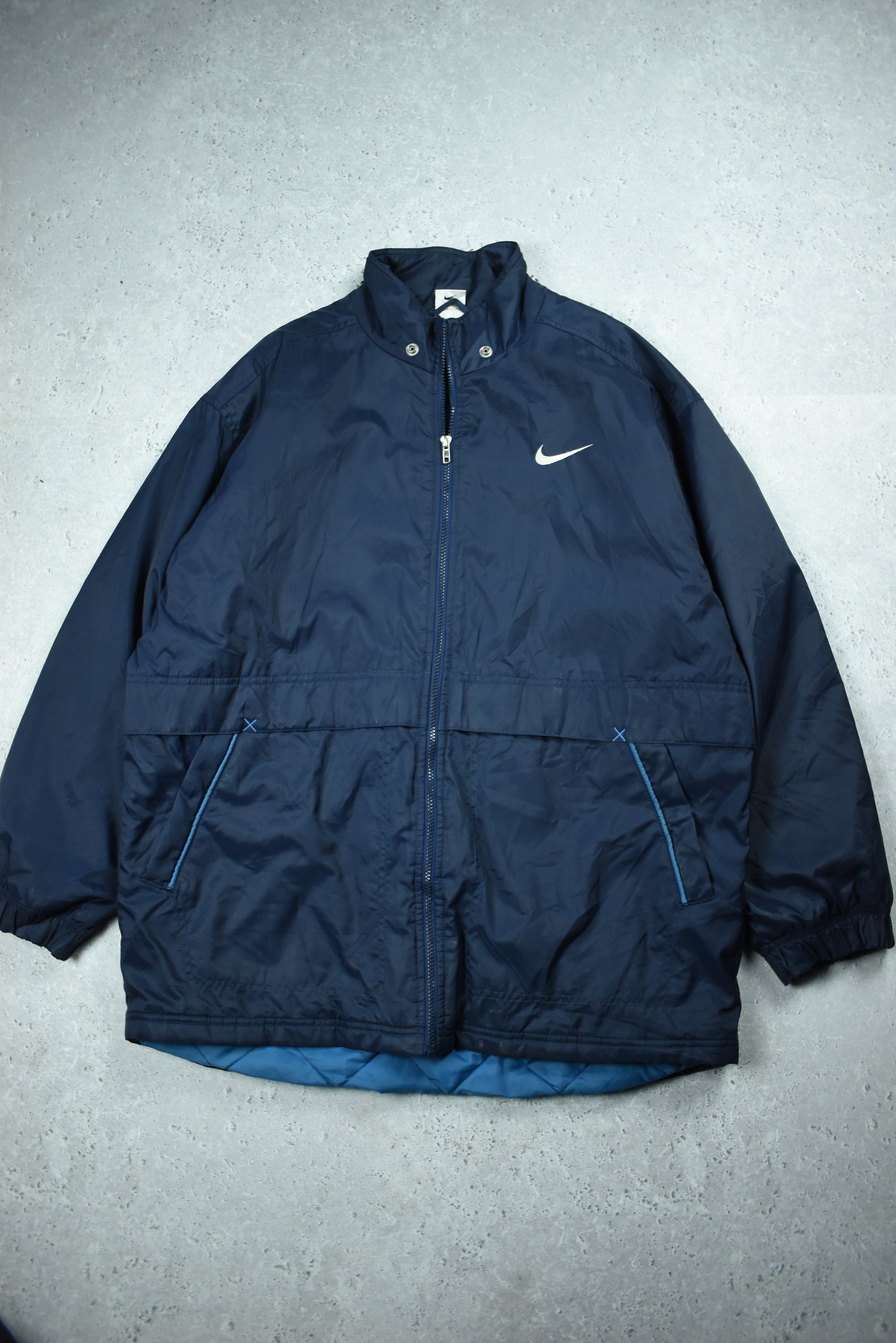 Vintage Nike Embroidery Double Sided Rain Jacket Xlarge