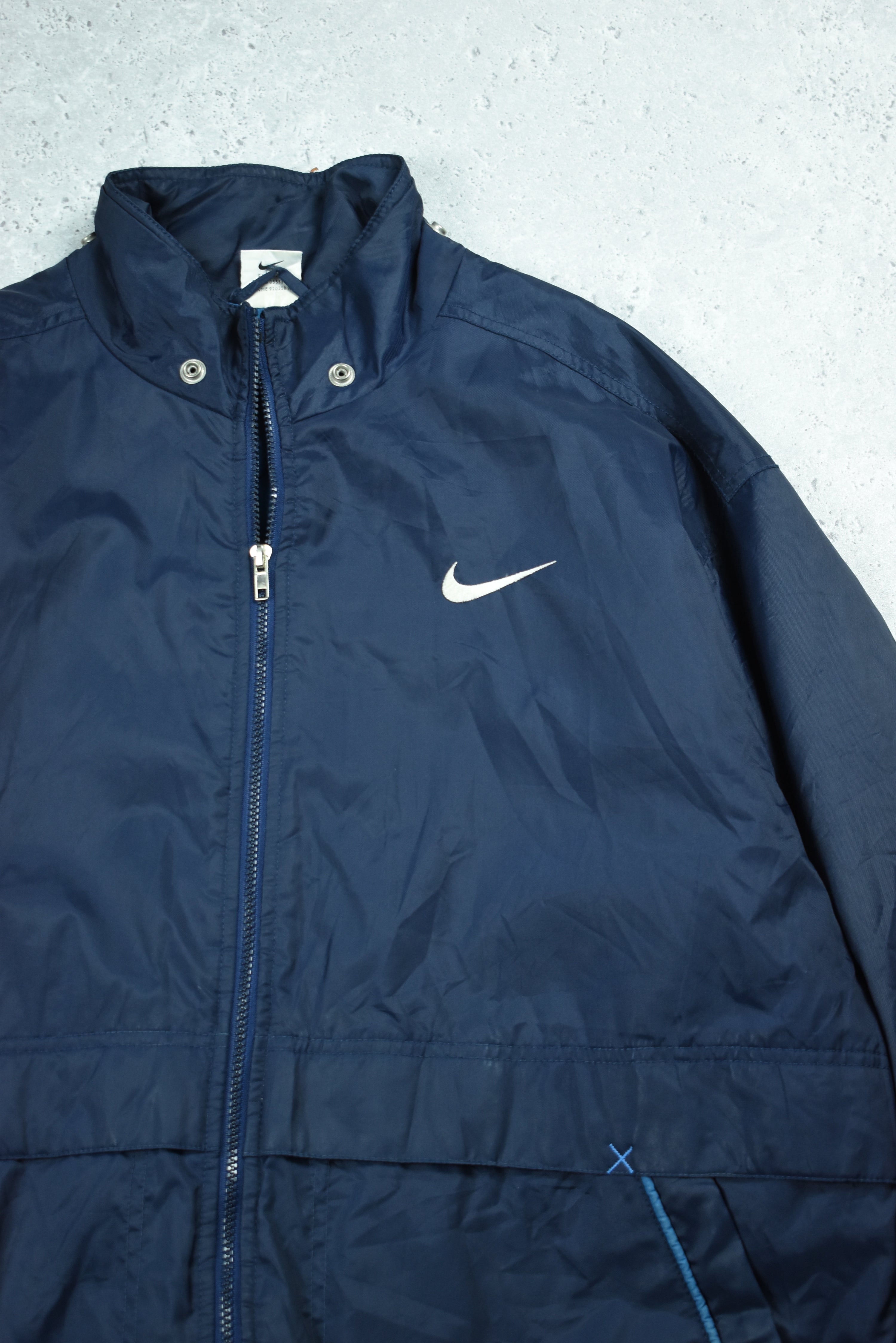 Vintage Nike Embroidery Double Sided Rain Jacket Xlarge
