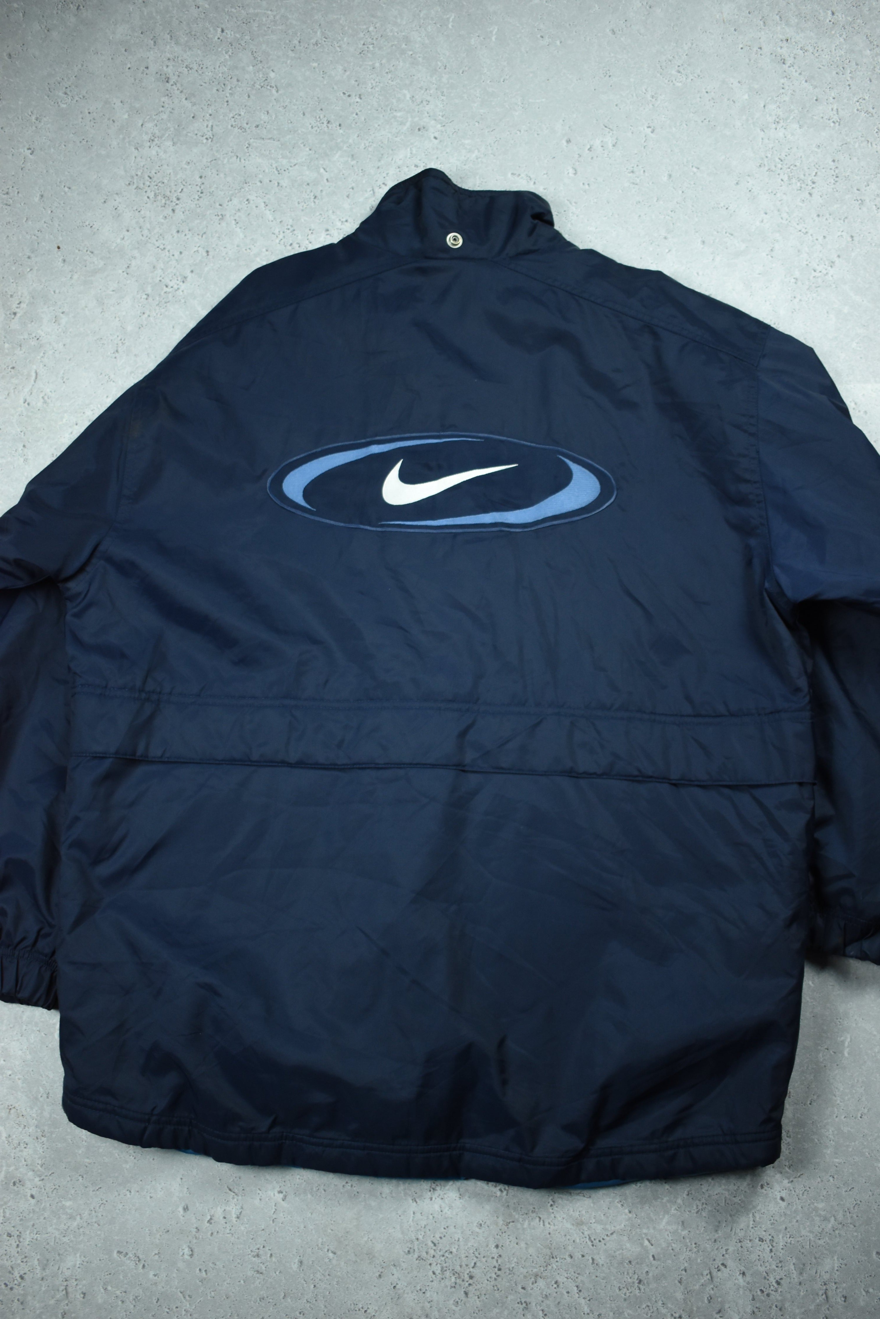 Vintage Nike Embroidery Double Sided Rain Jacket Xlarge