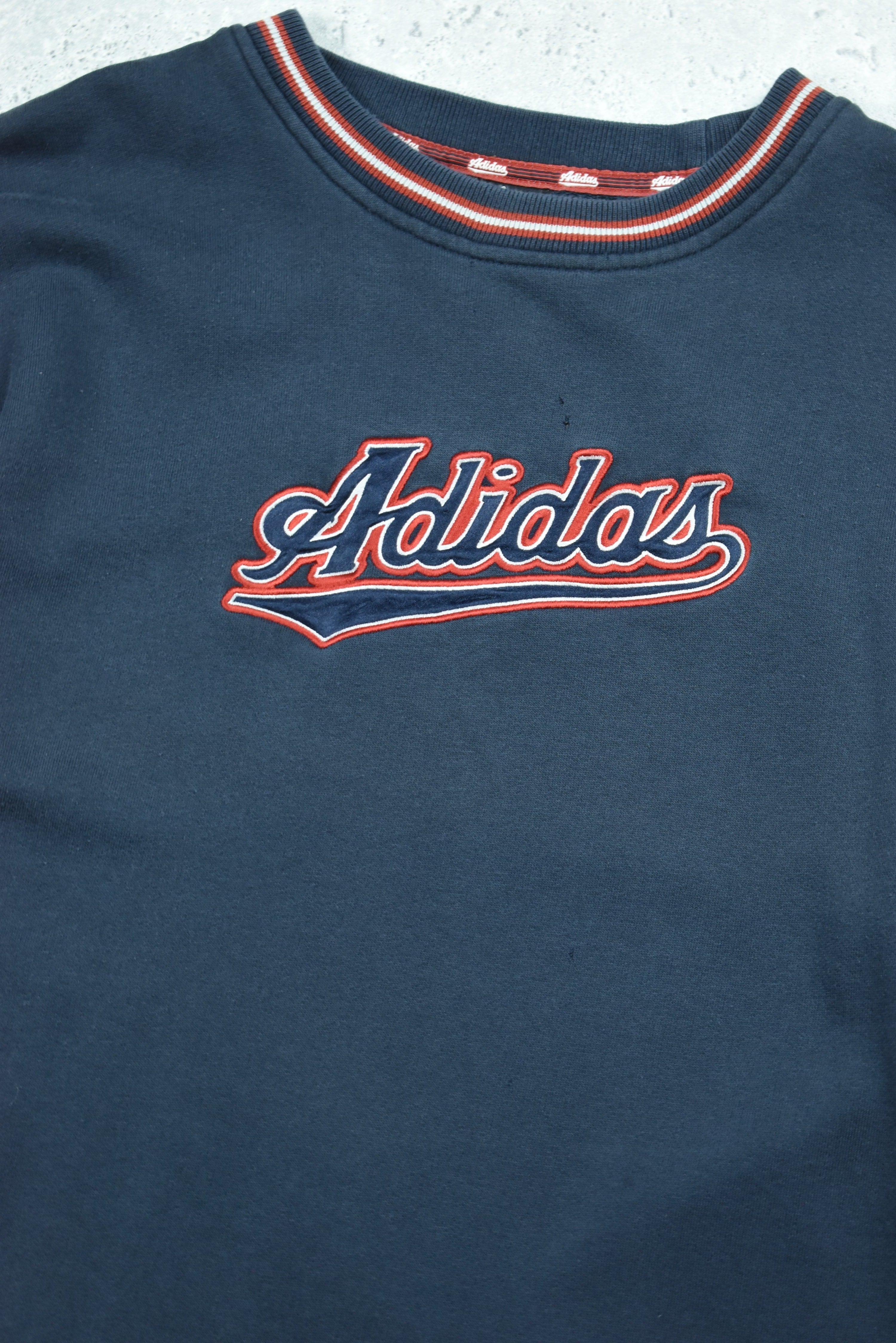 Vintage Adidas Embroidery Logo Sweatshirt Medium