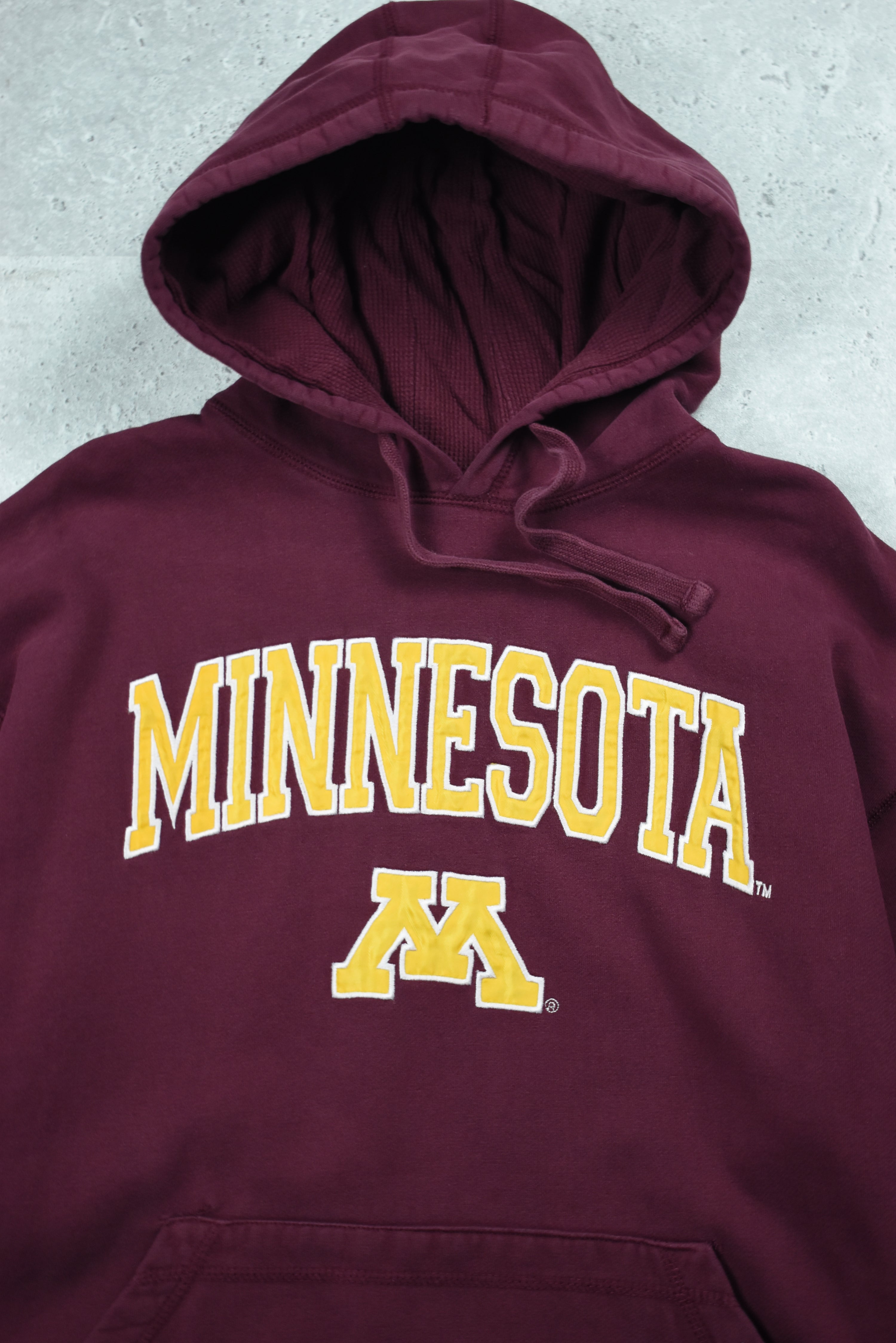 Vintage Minnesota Embroidery Hoodie Medium
