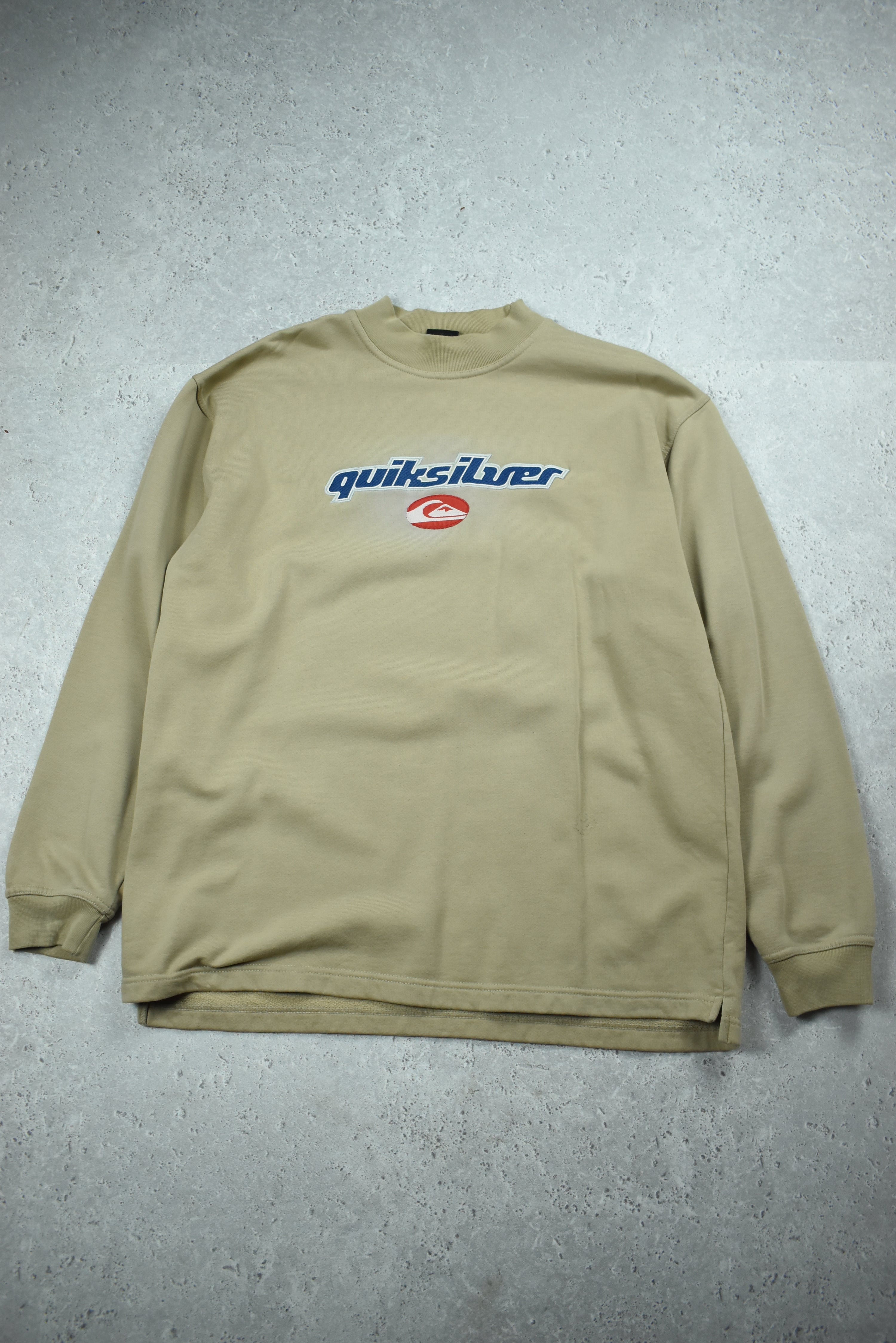 Vintage Quiksilver Embroidery Mock Neck Large