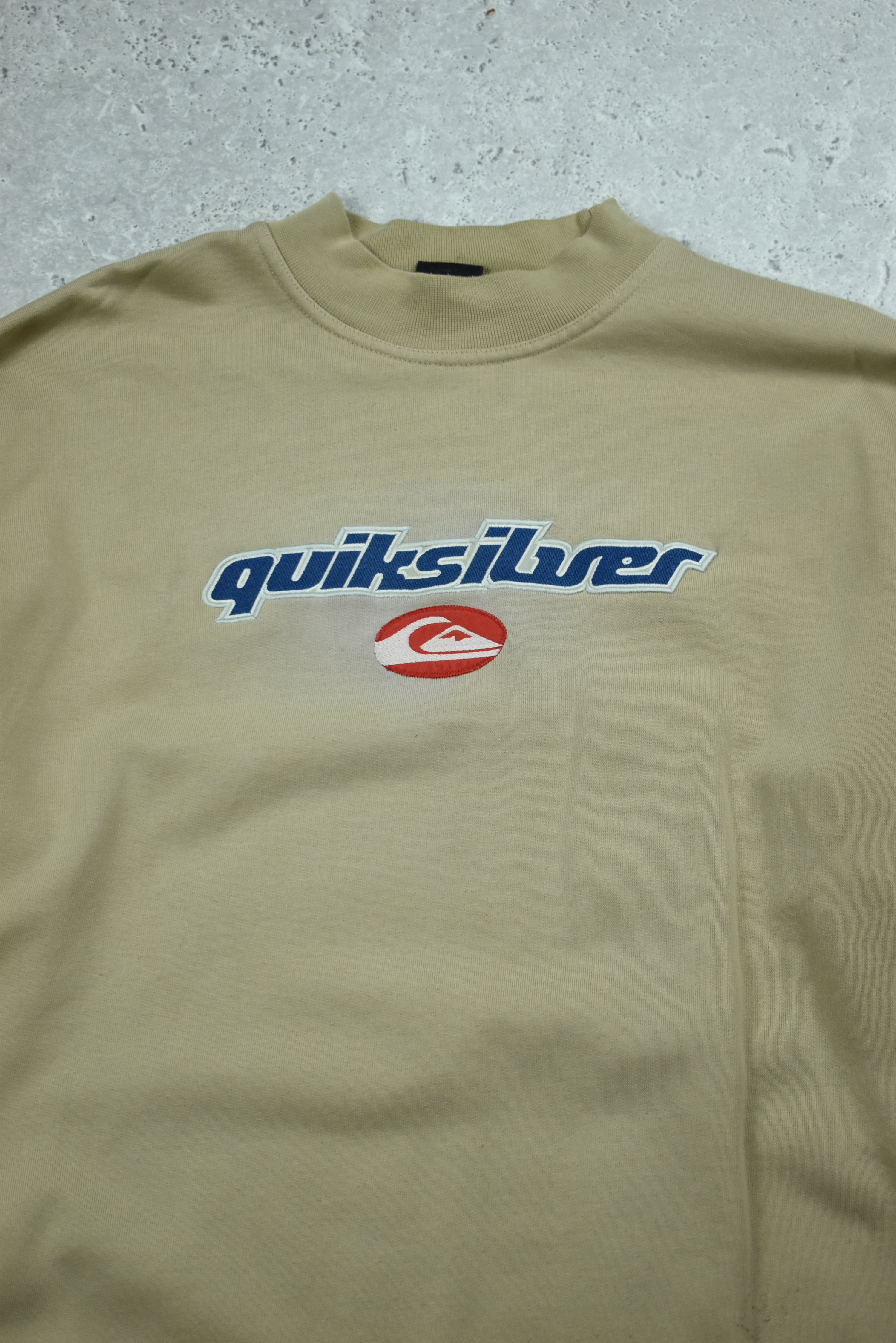 Vintage Quiksilver Embroidery Mock Neck Large