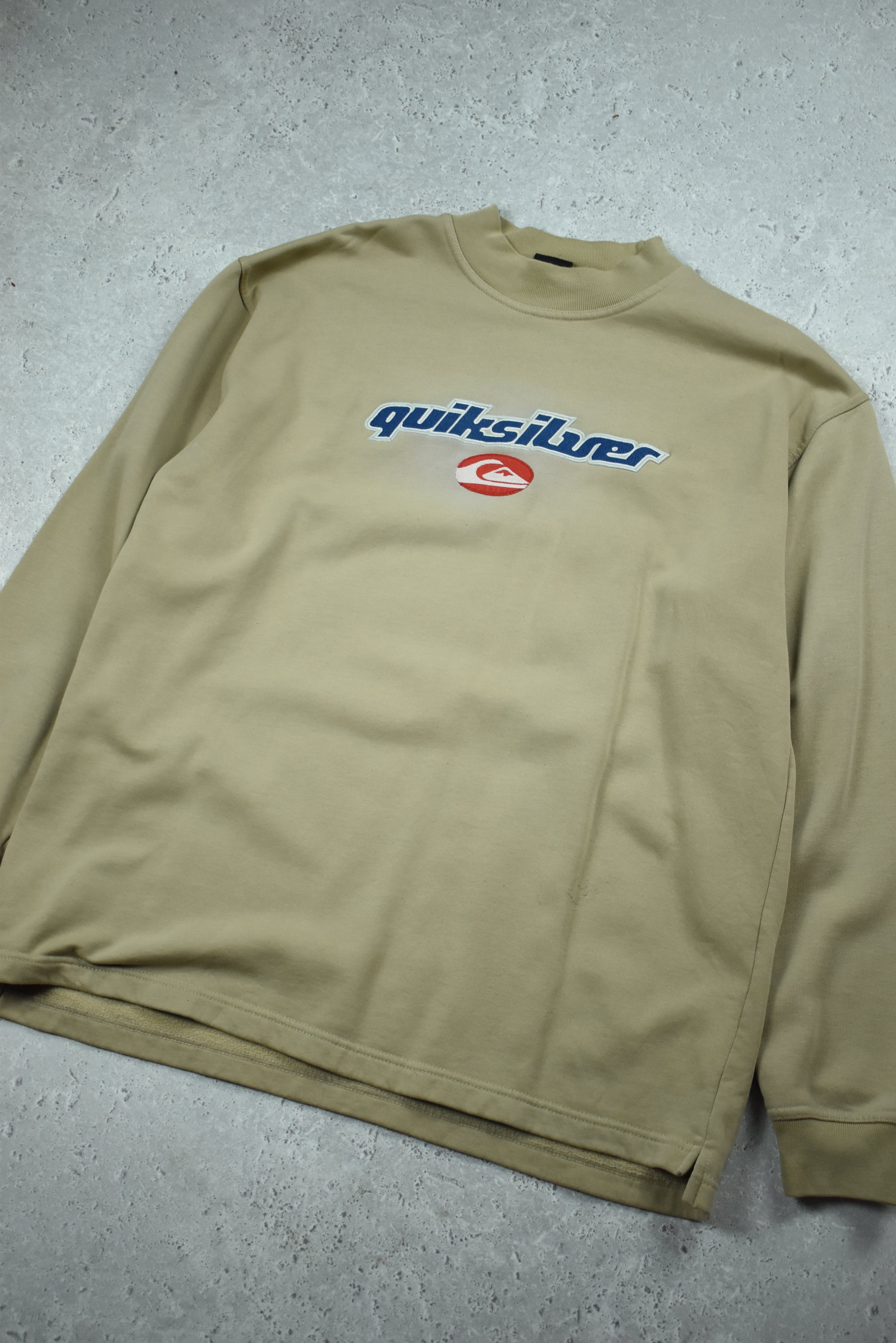 Vintage Quiksilver Embroidery Mock Neck Large