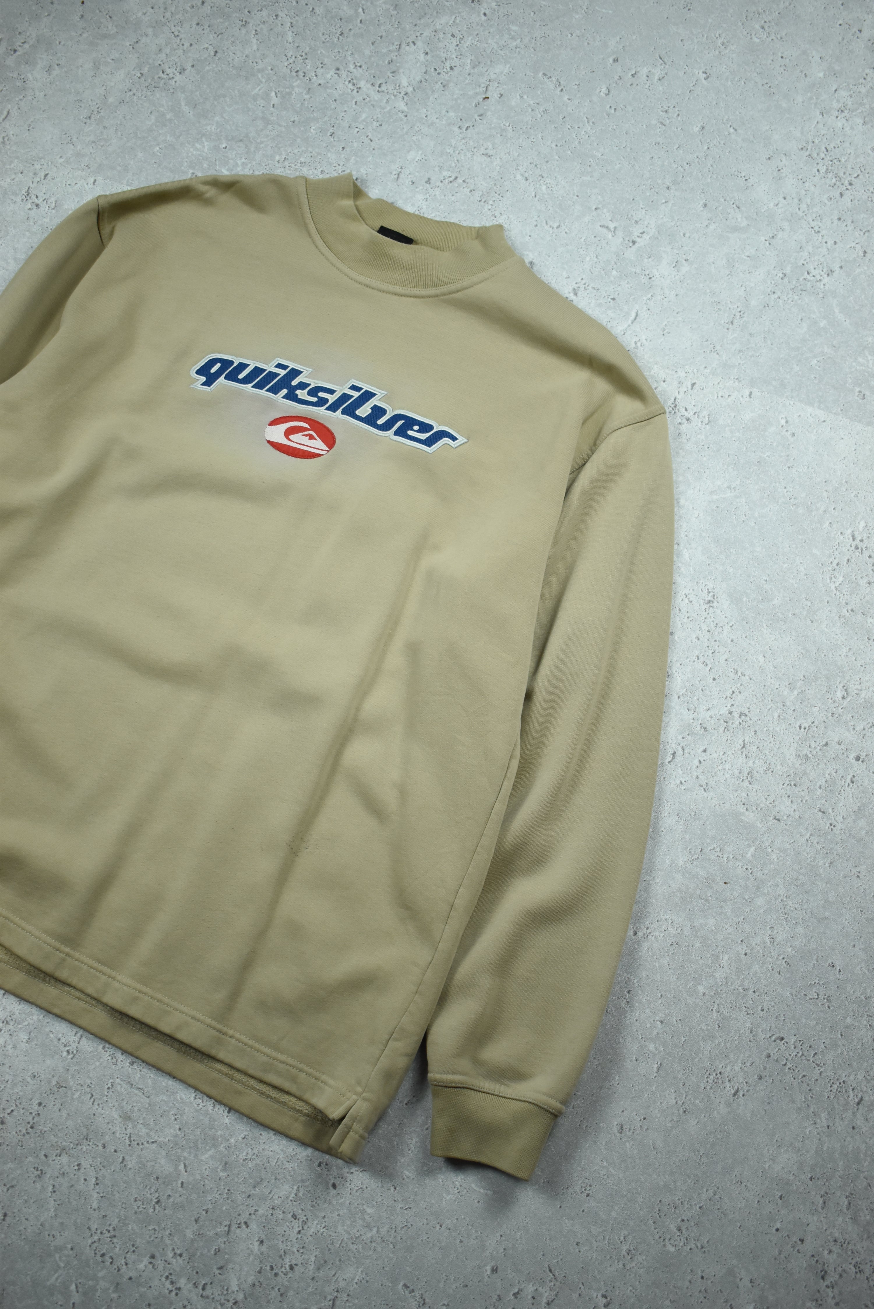 Vintage Quiksilver Embroidery Mock Neck Large