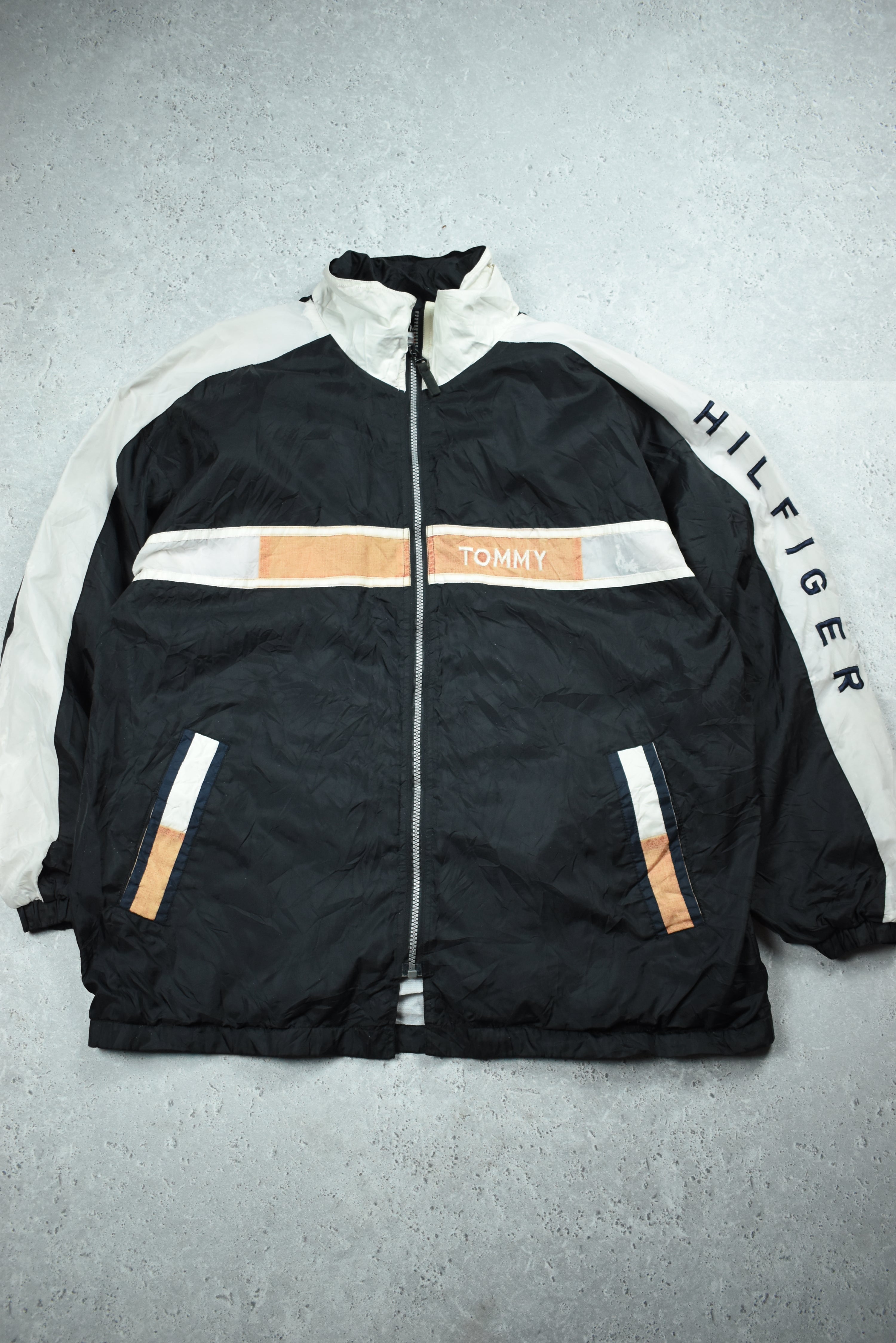 Vintage Tommy Hilfiger Zip Up Rain Jacket Large