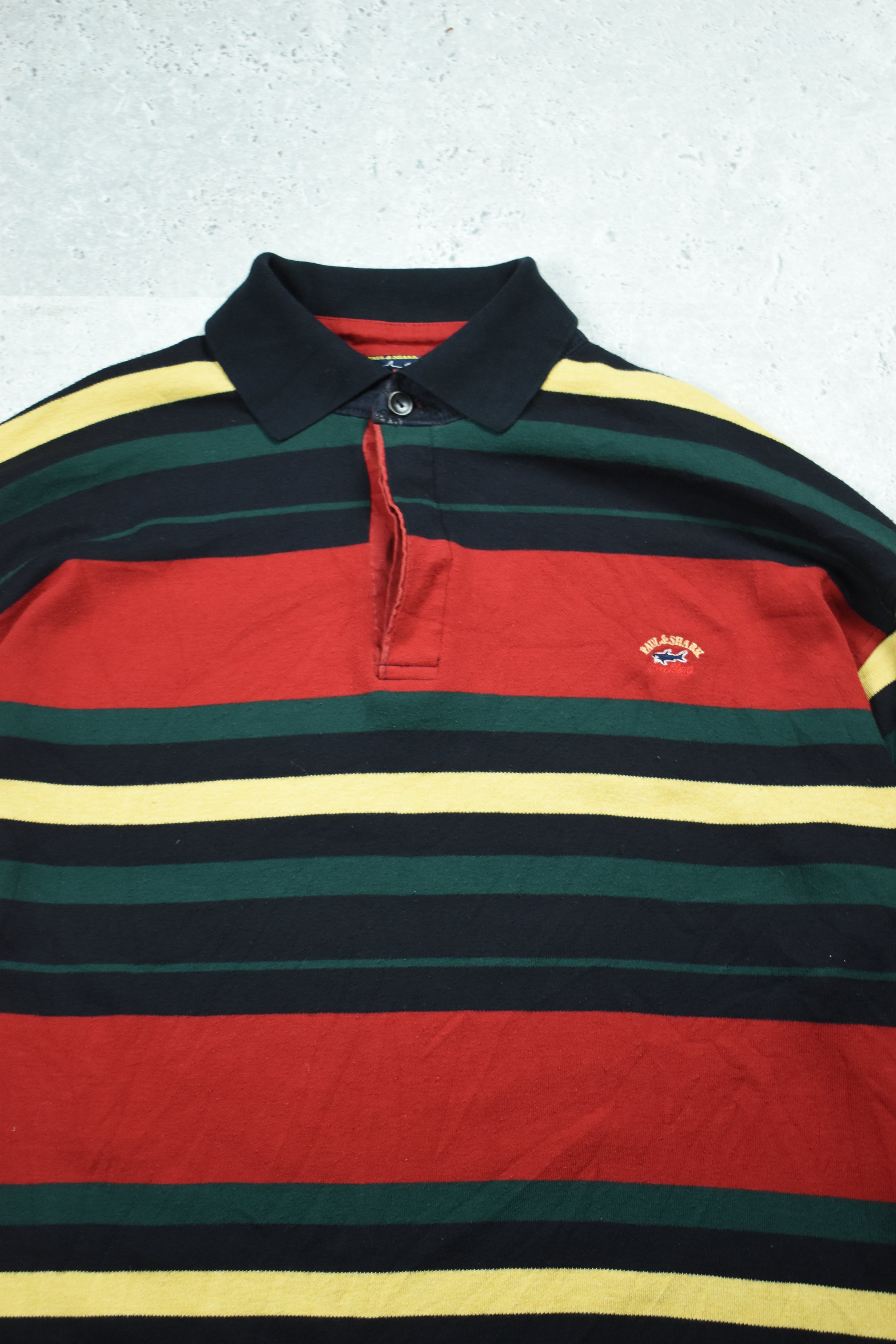 Vintage Paul and Shark Embroidery Rugby Polo Xlarge