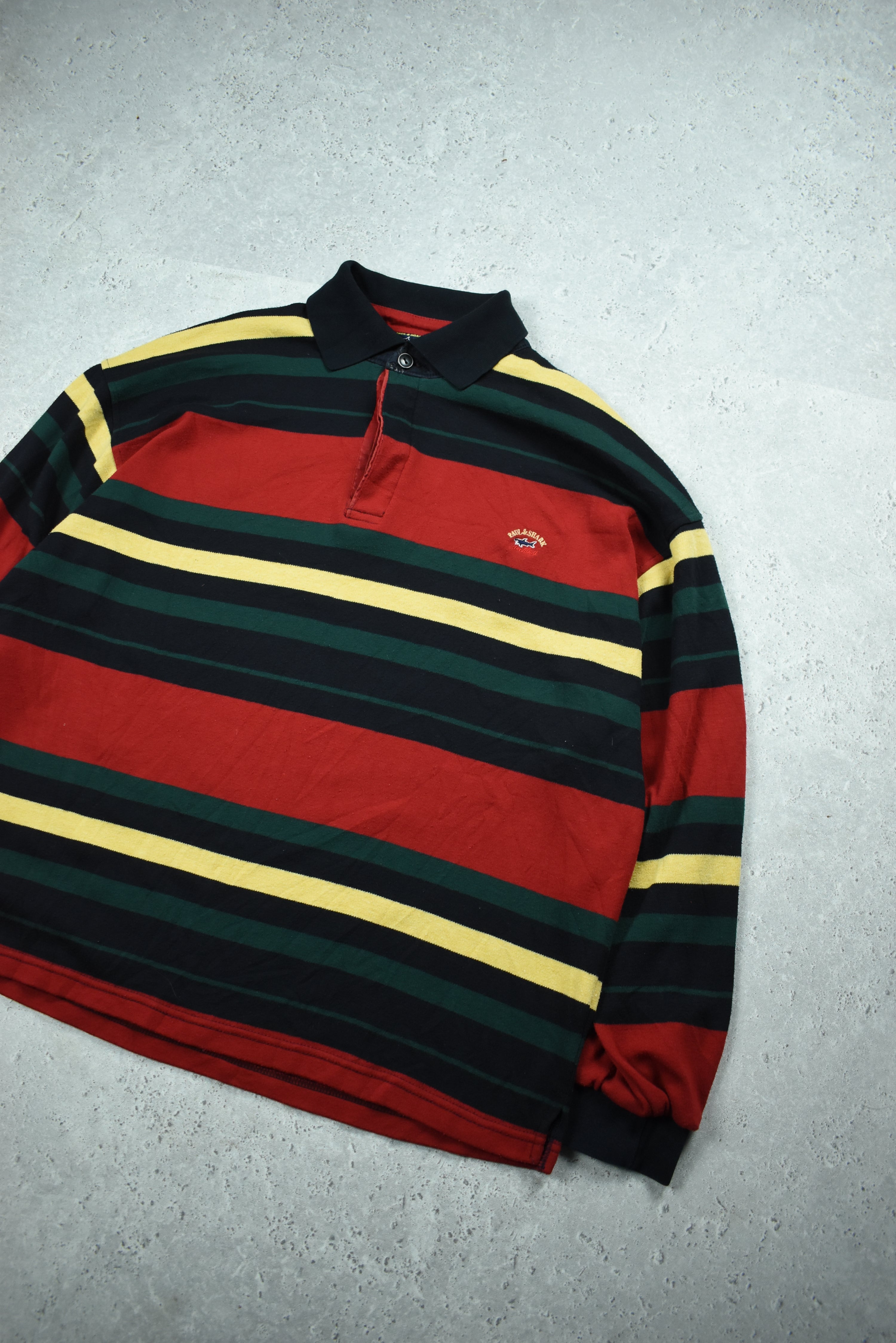 Vintage Paul and Shark Embroidery Rugby Polo Xlarge