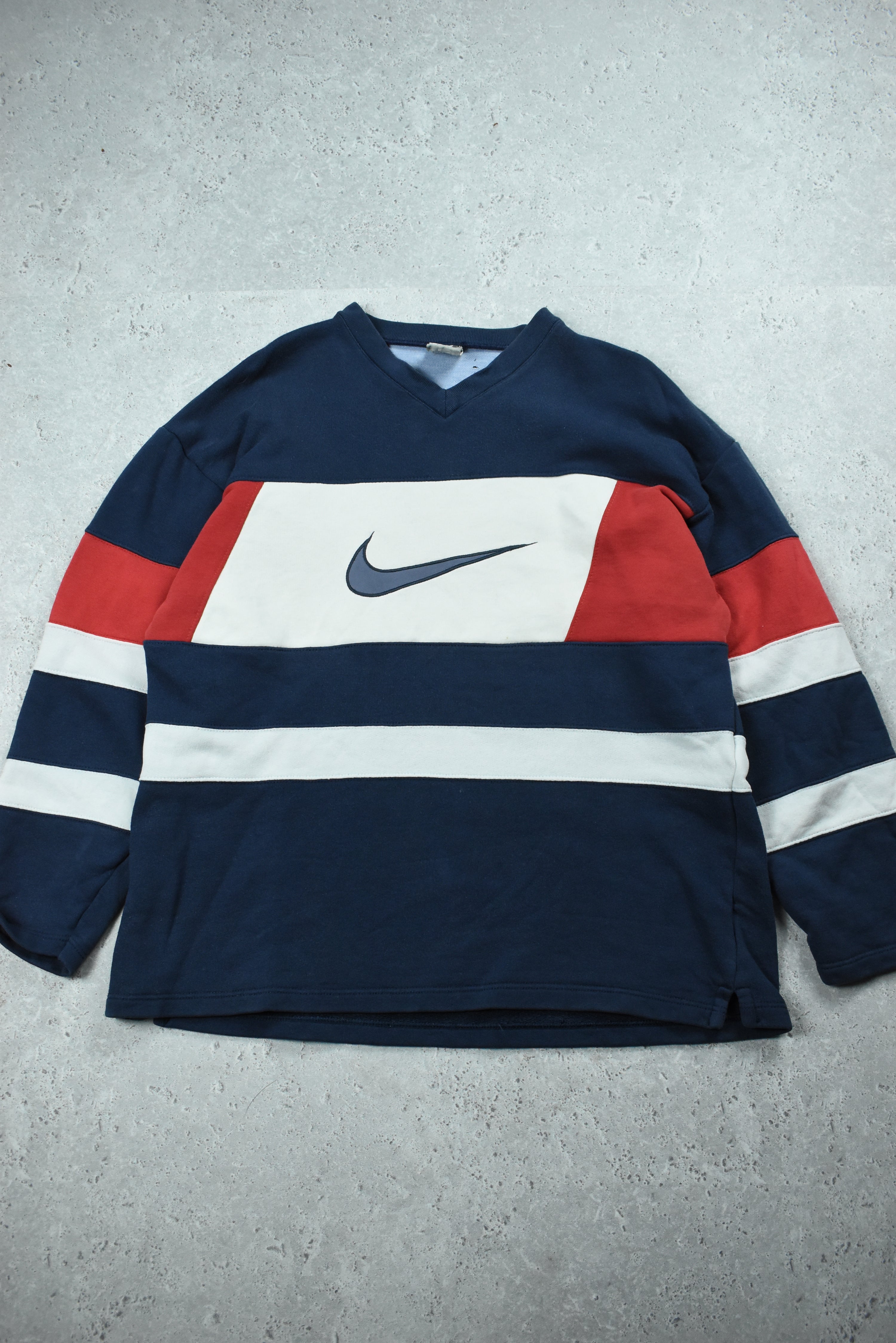Vintage Nike Embroidery Rework Sweatshirt Large