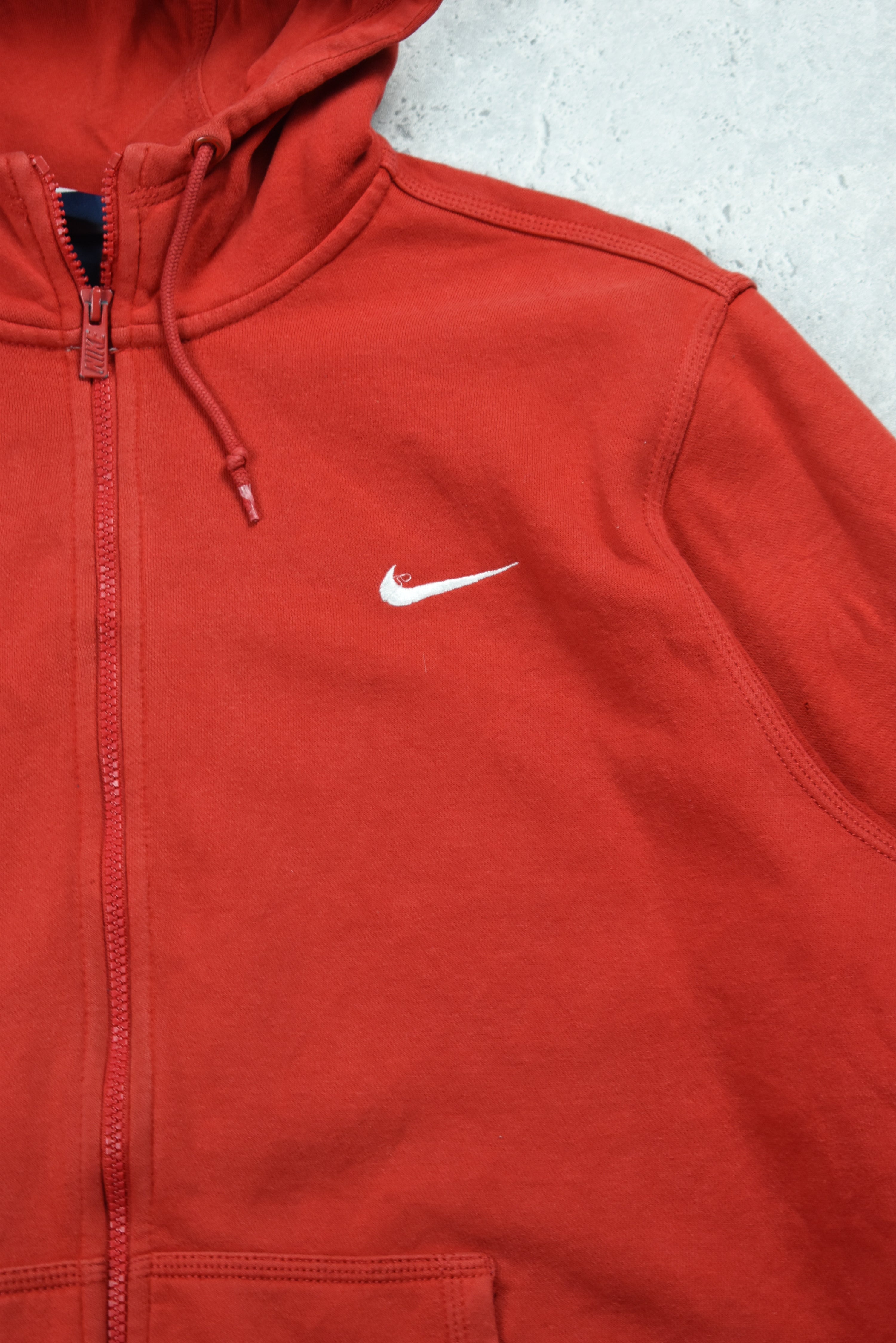 Vintage Nike Embroidered Swoosh Full Zip Hoodie XL | Vintage Clothing