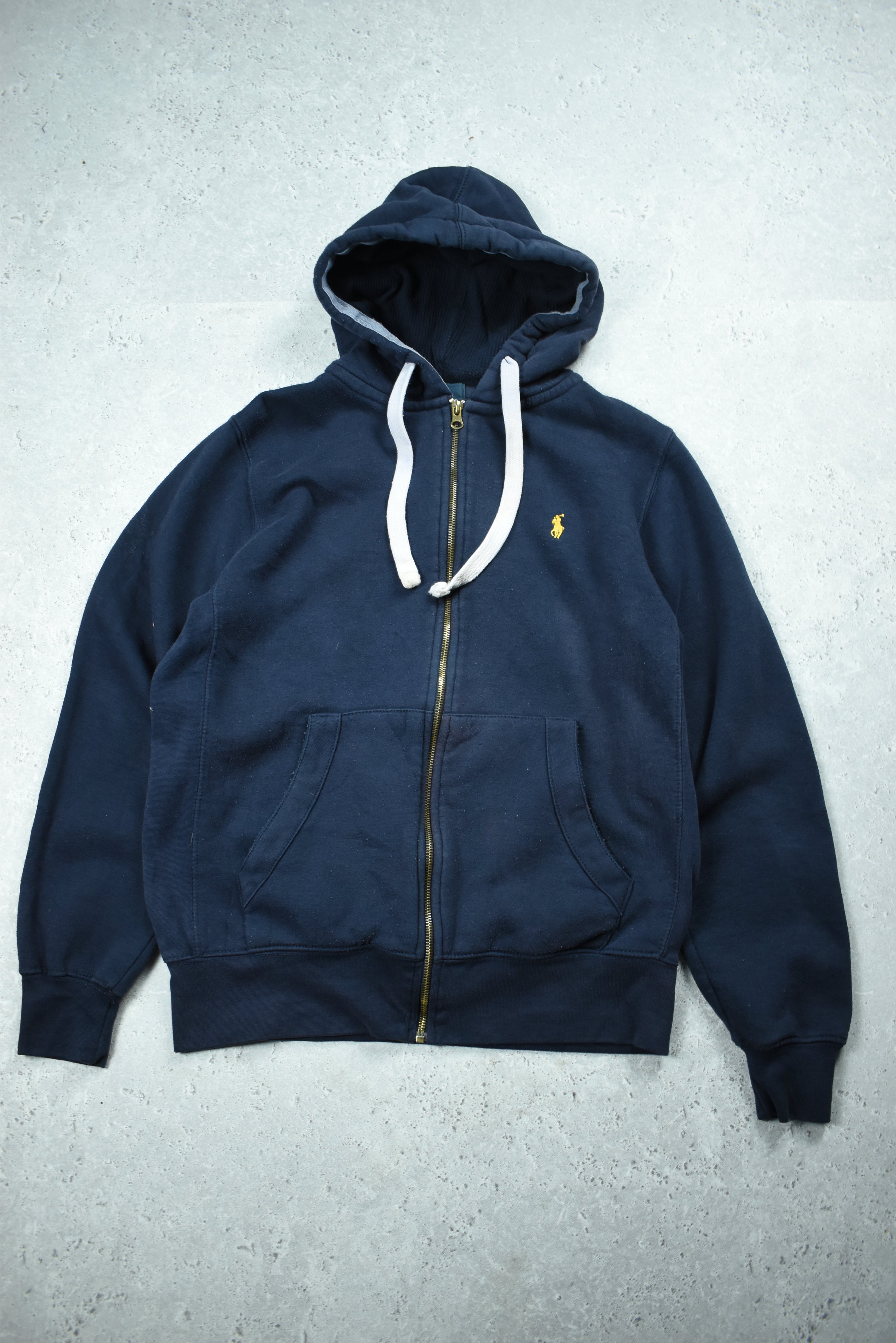 Vintage Ralph Lauren Embroidery Full Zip Hoodie Medium