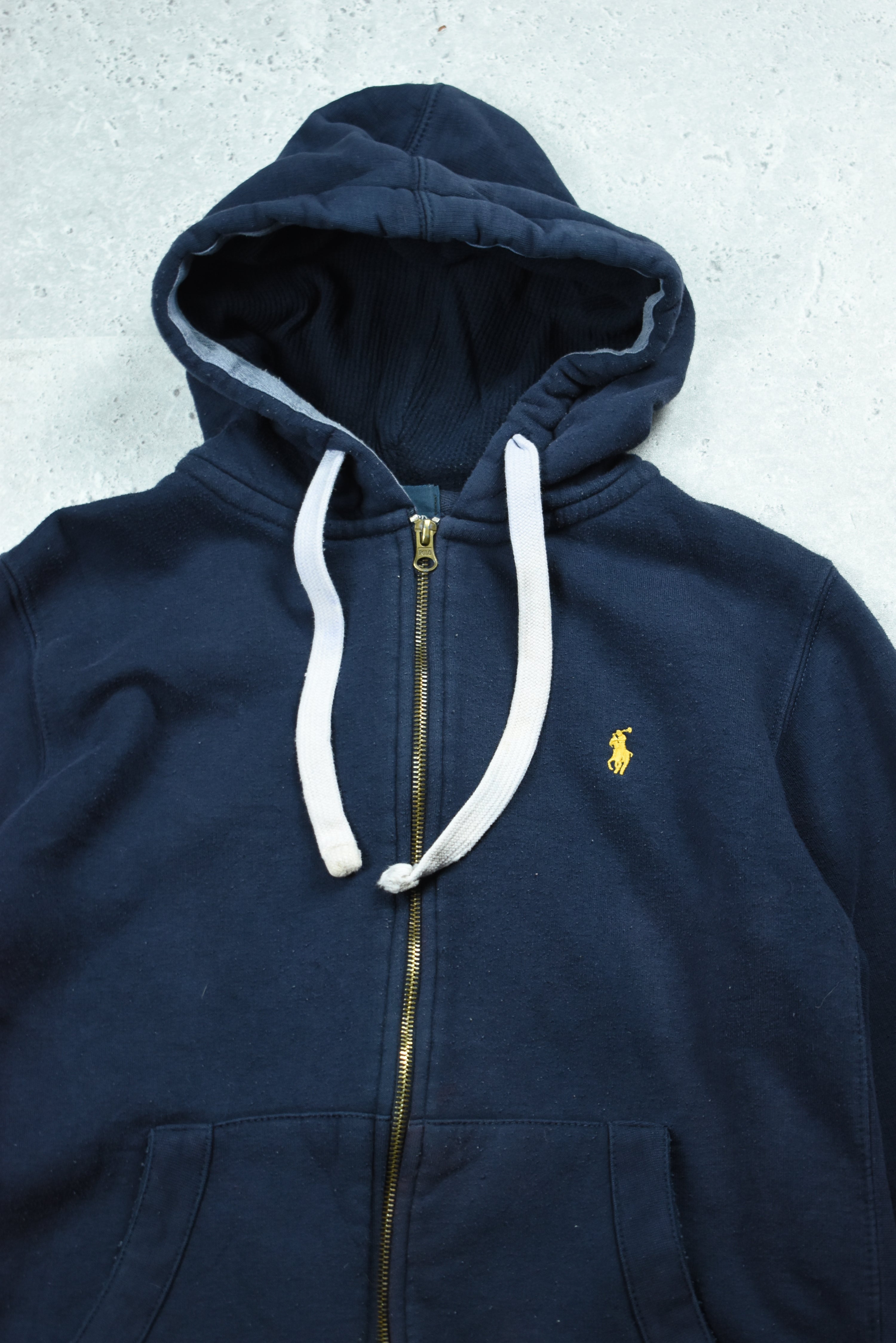Vintage Ralph Lauren Embroidery Full Zip Hoodie Medium