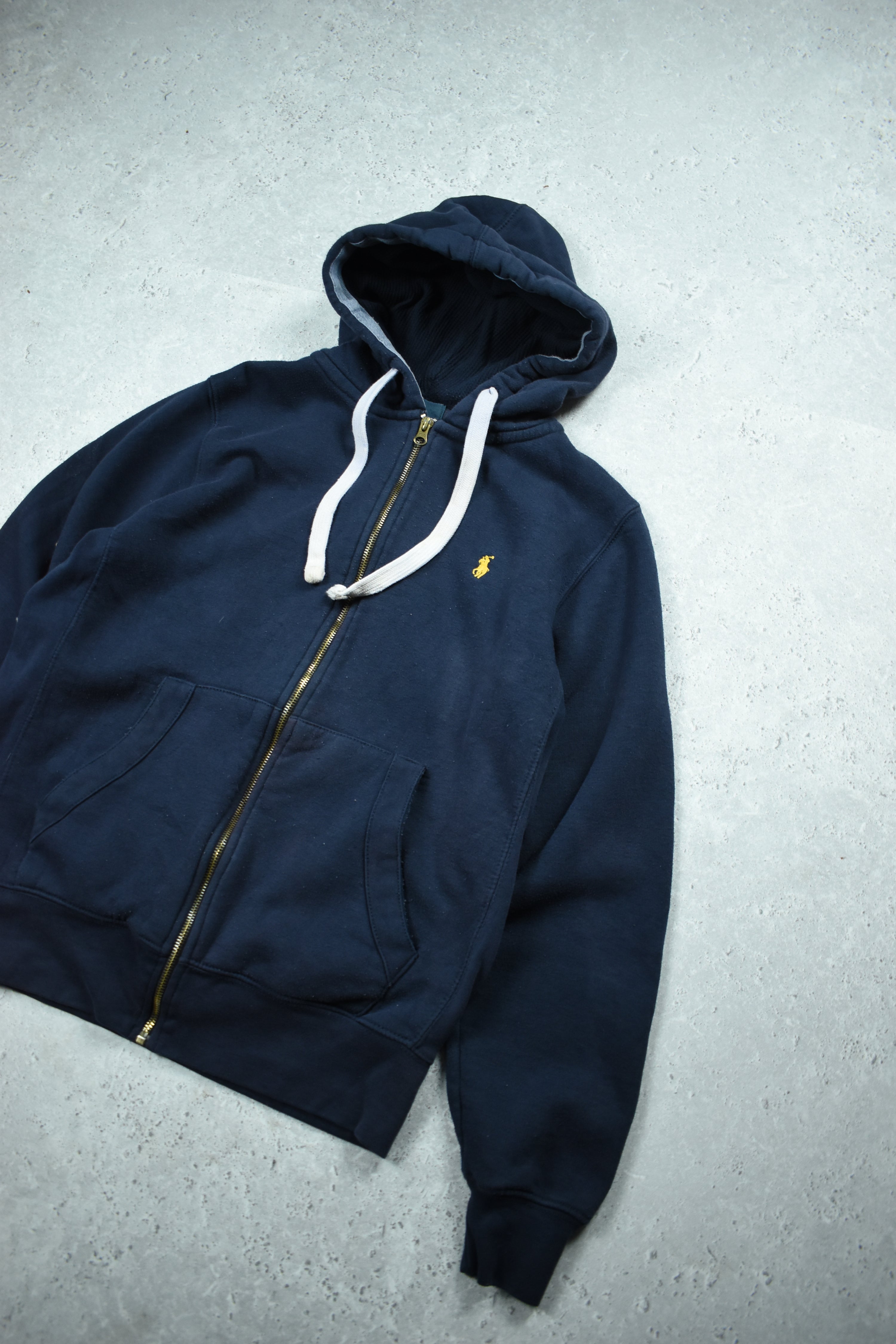 Vintage Ralph Lauren Embroidery Full Zip Hoodie Medium