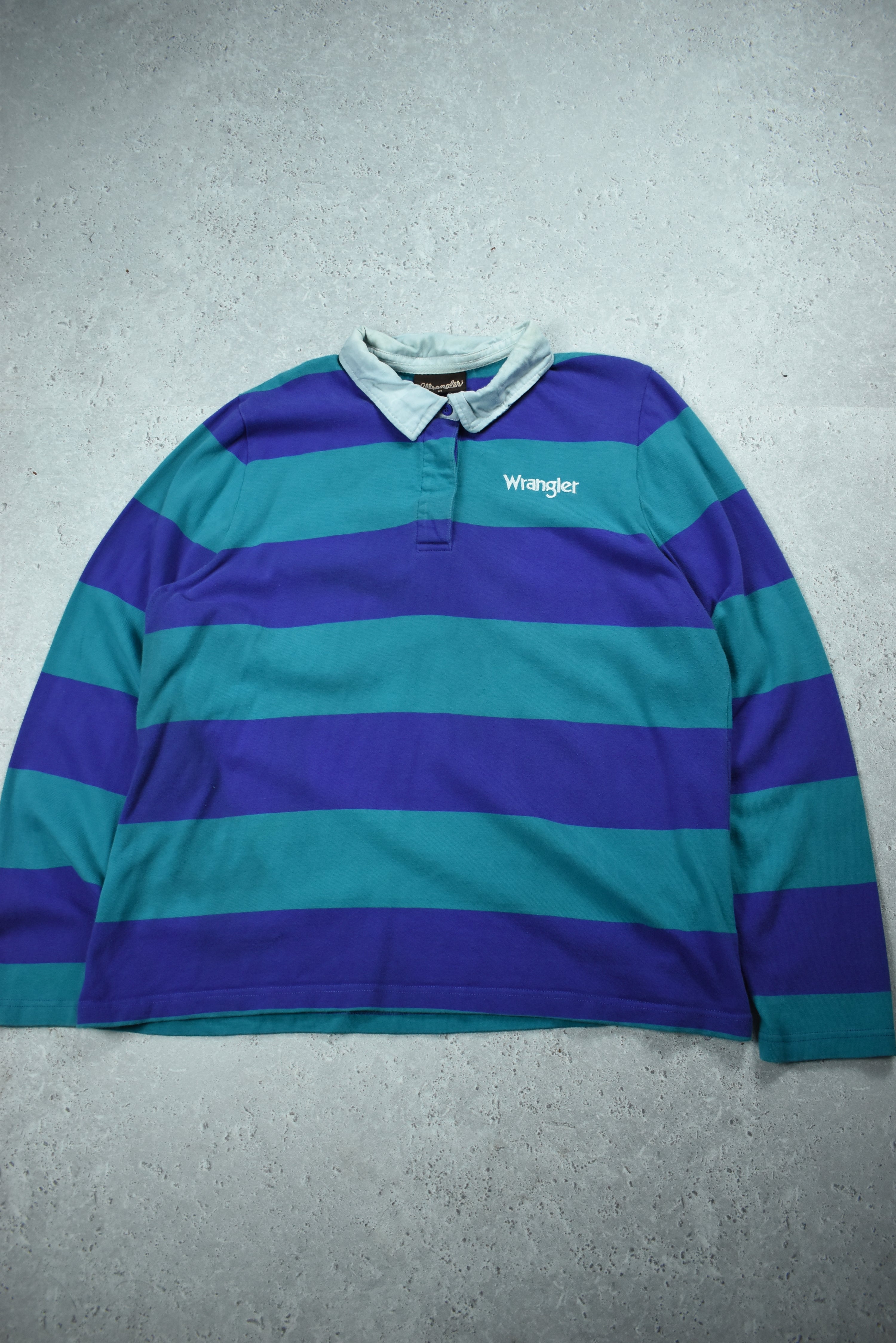 Vintage Wrangler Embroidered Rugby Polo Large
