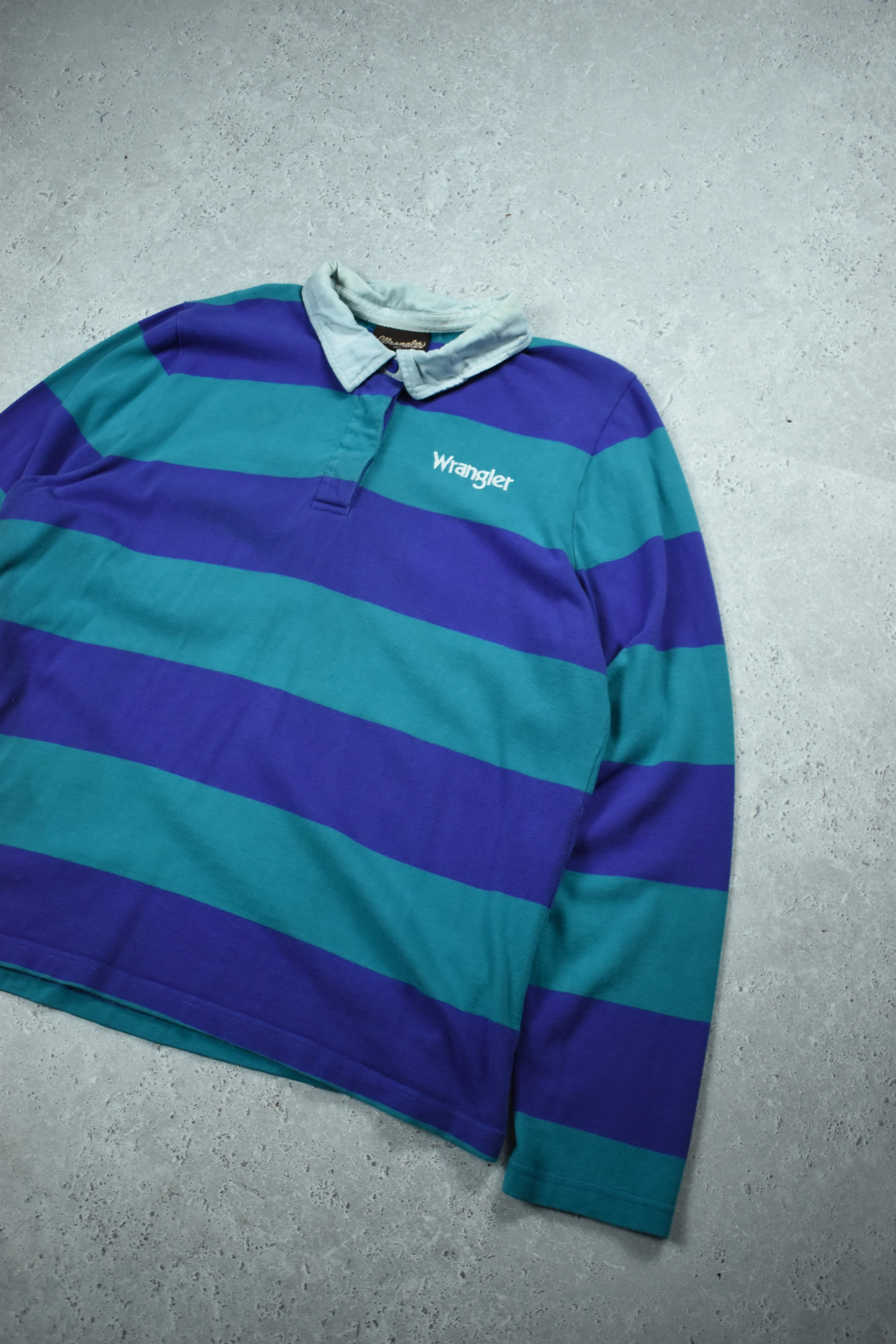 Vintage Wrangler Embroidered Rugby Polo Large