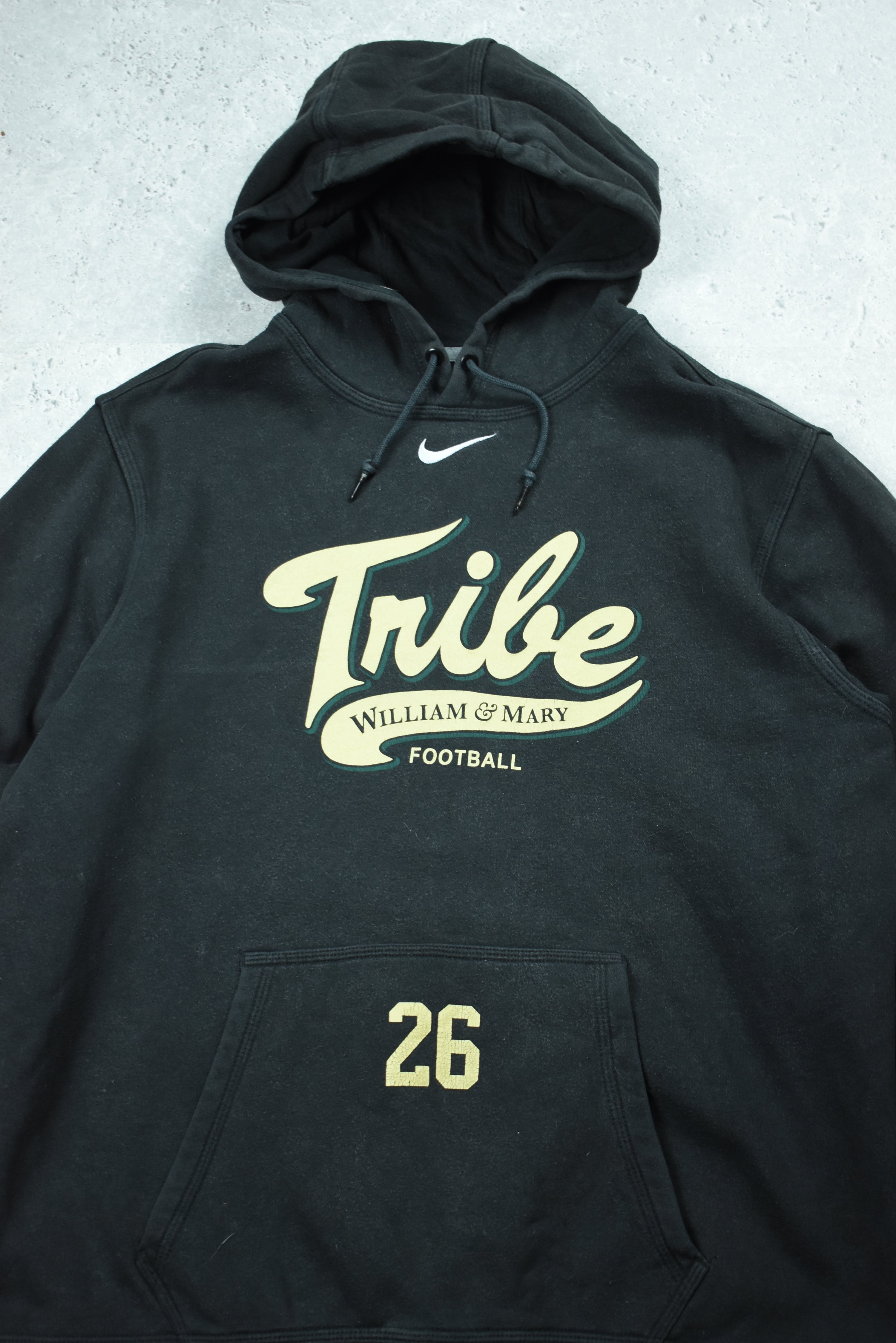 Vintage Nike "Tribe William and Mary Football" Hoodie Large