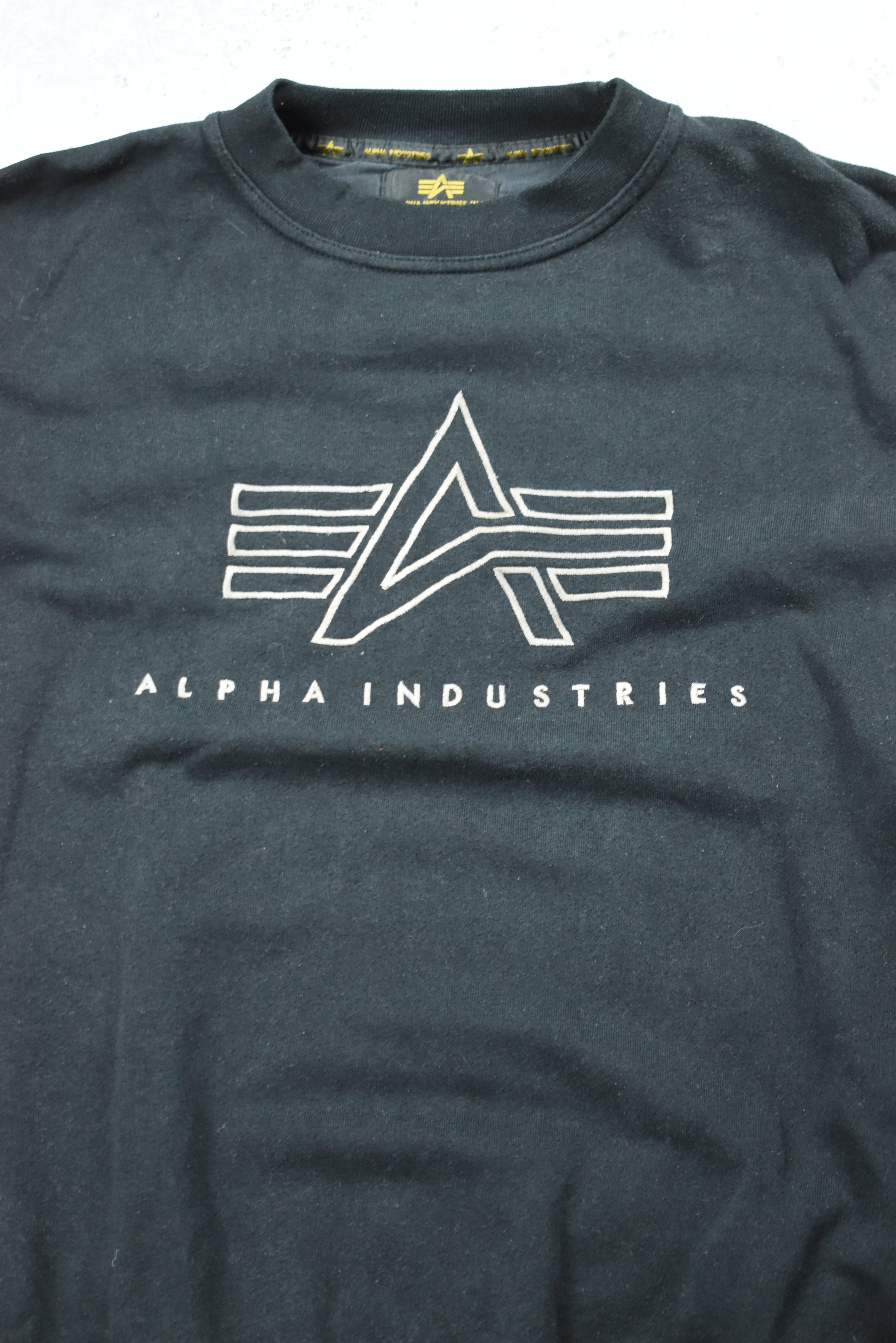 Vintage Alpha Industries Embroidery Sweatshirt Xlarge