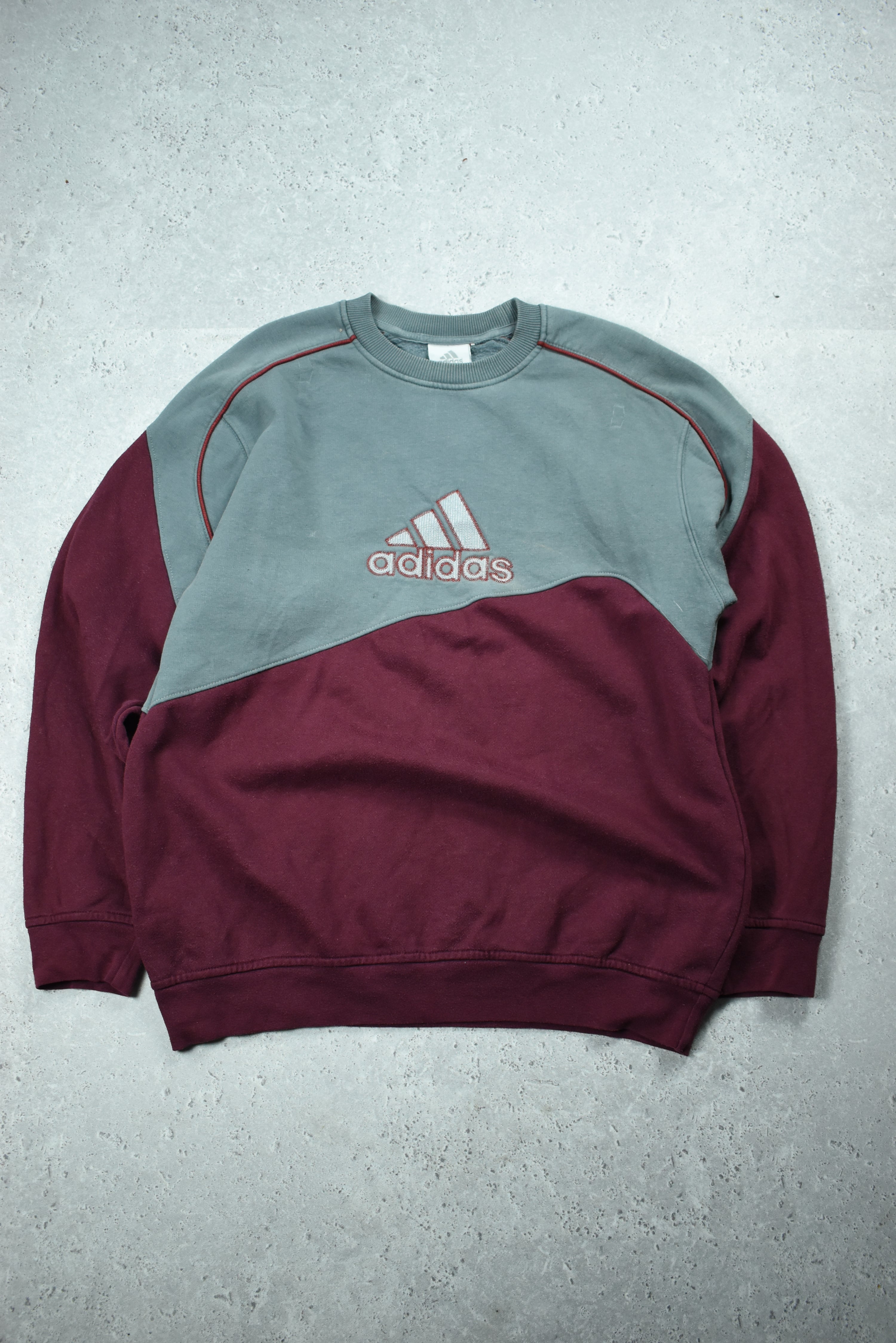 Vintage Adidas Embroidery Rework Sweatshirt Medium