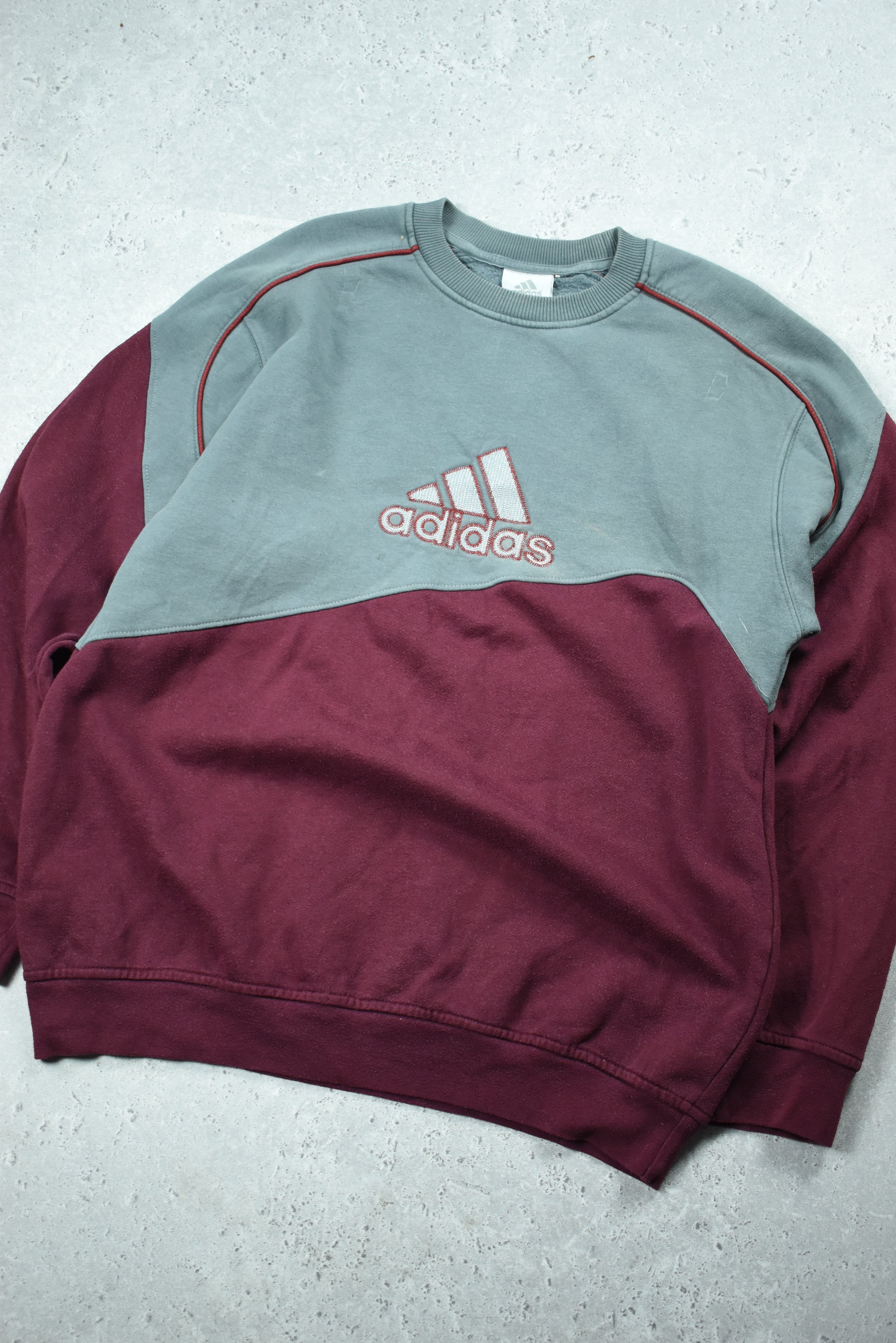 Vintage Adidas Embroidery Rework Sweatshirt Medium