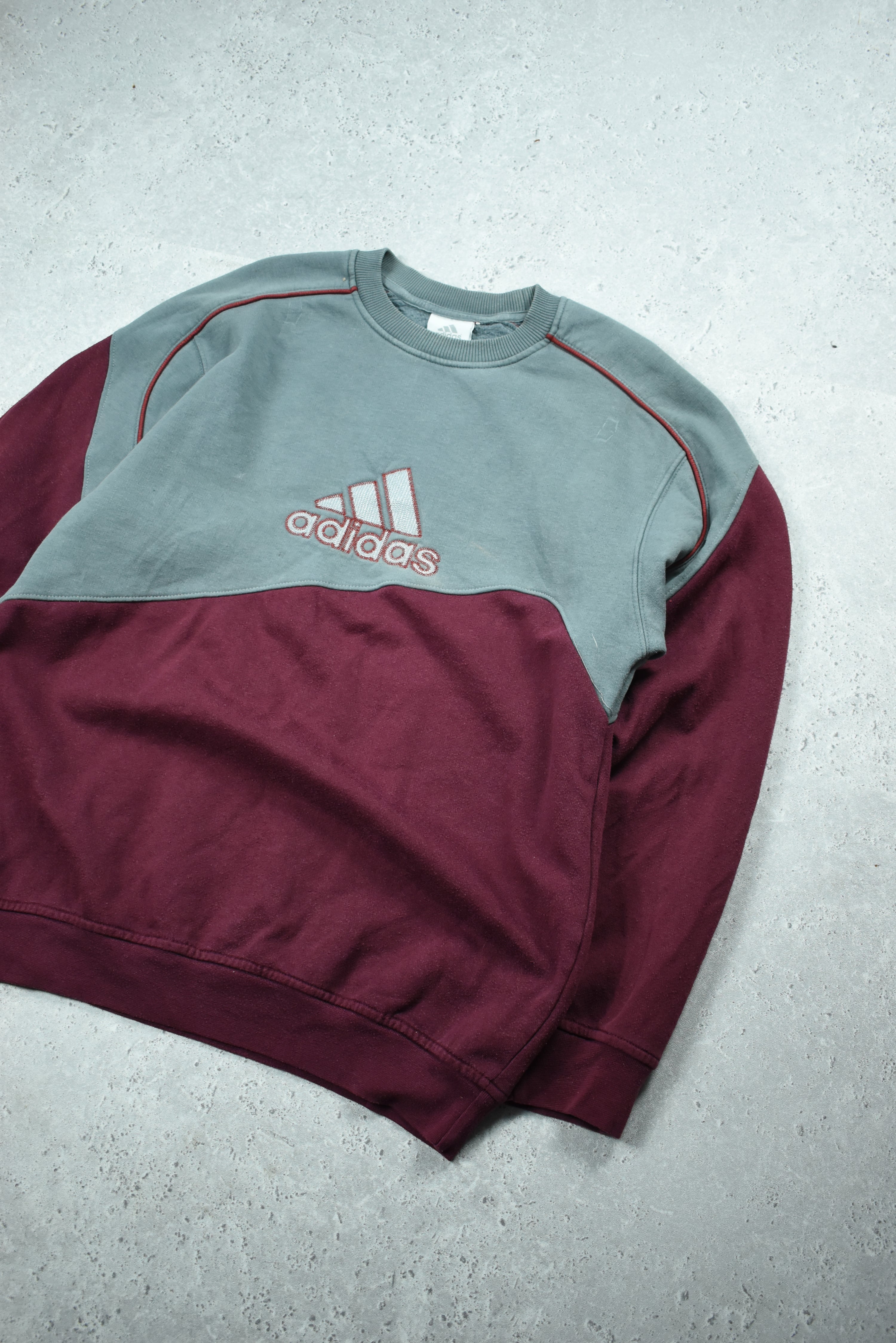 Vintage Adidas Embroidery Rework Sweatshirt Medium