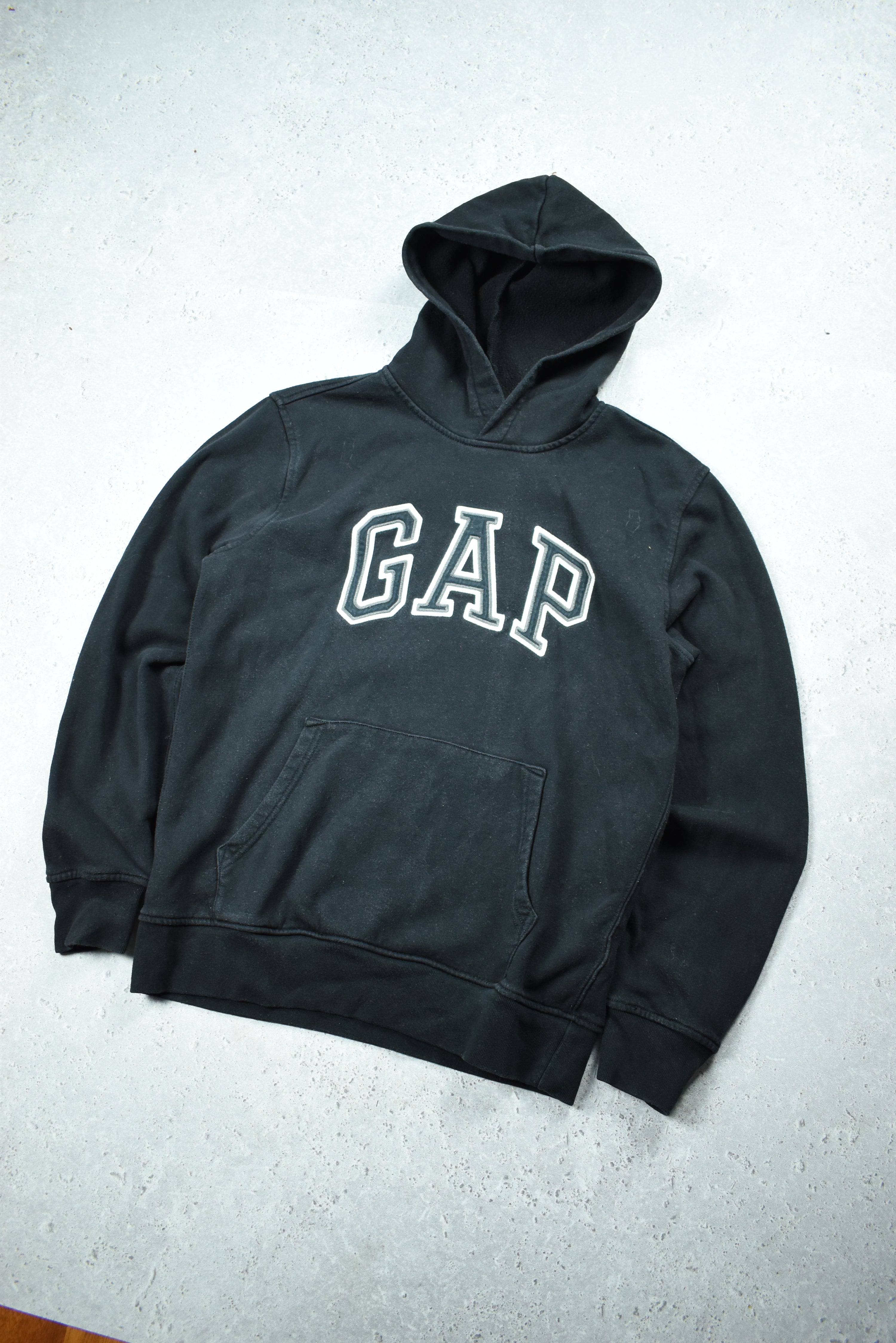 Vintage GAP Embroidery Logo Hoodie Small