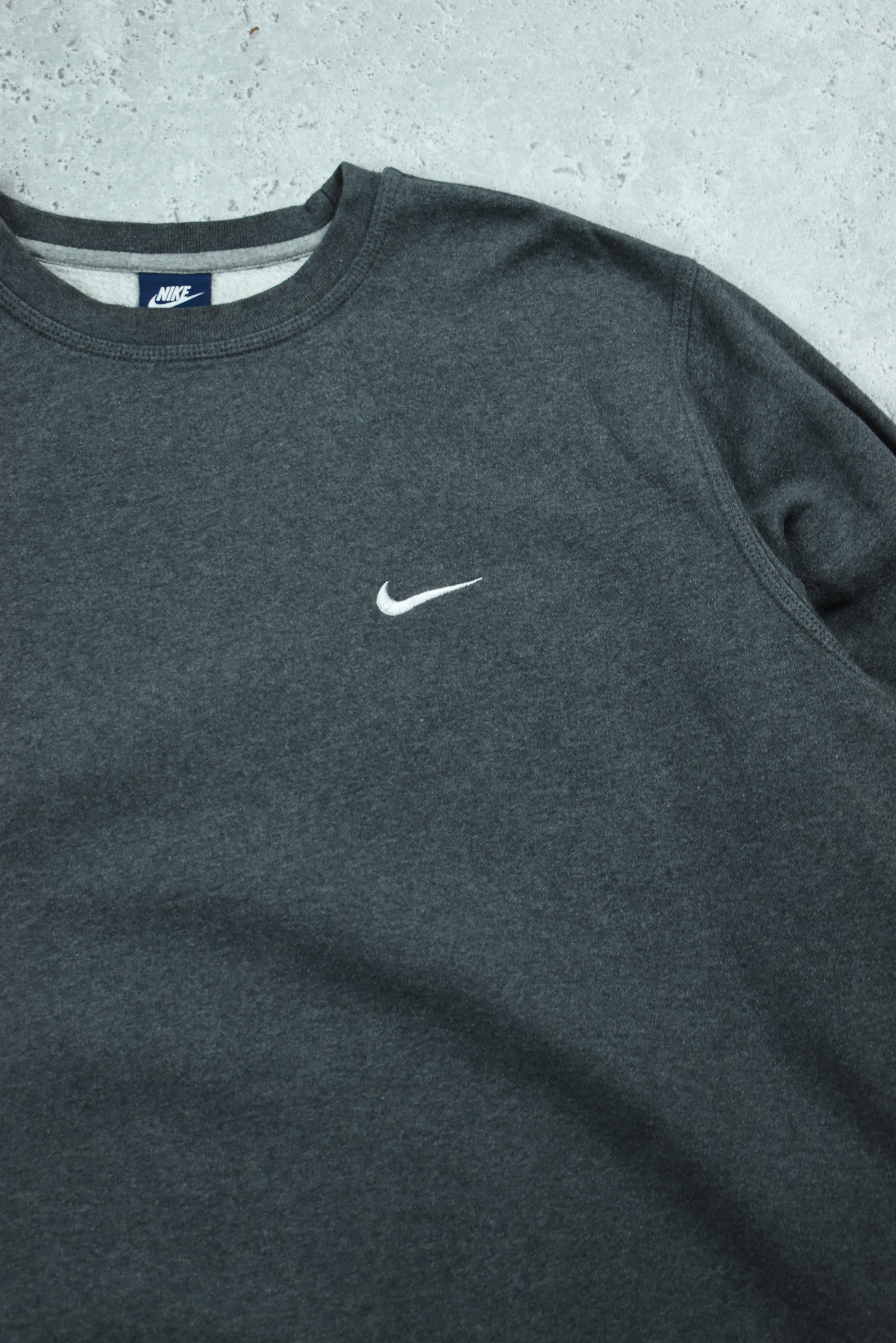 Vintage Nike Embroidered Small Swoosh Sweatshirt XXL