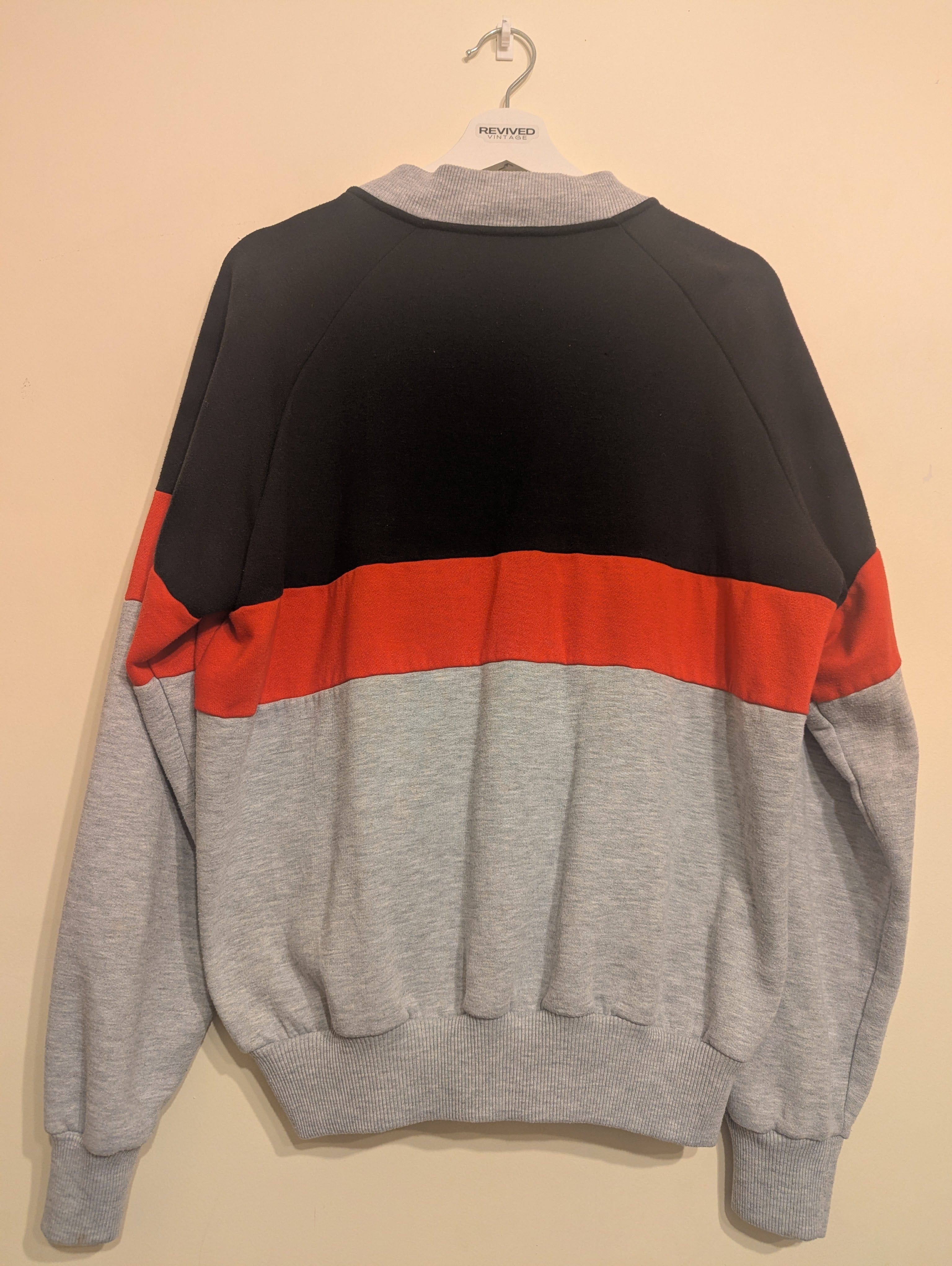 Vintage Adidas Track Zip Jacket Red Black and Grey