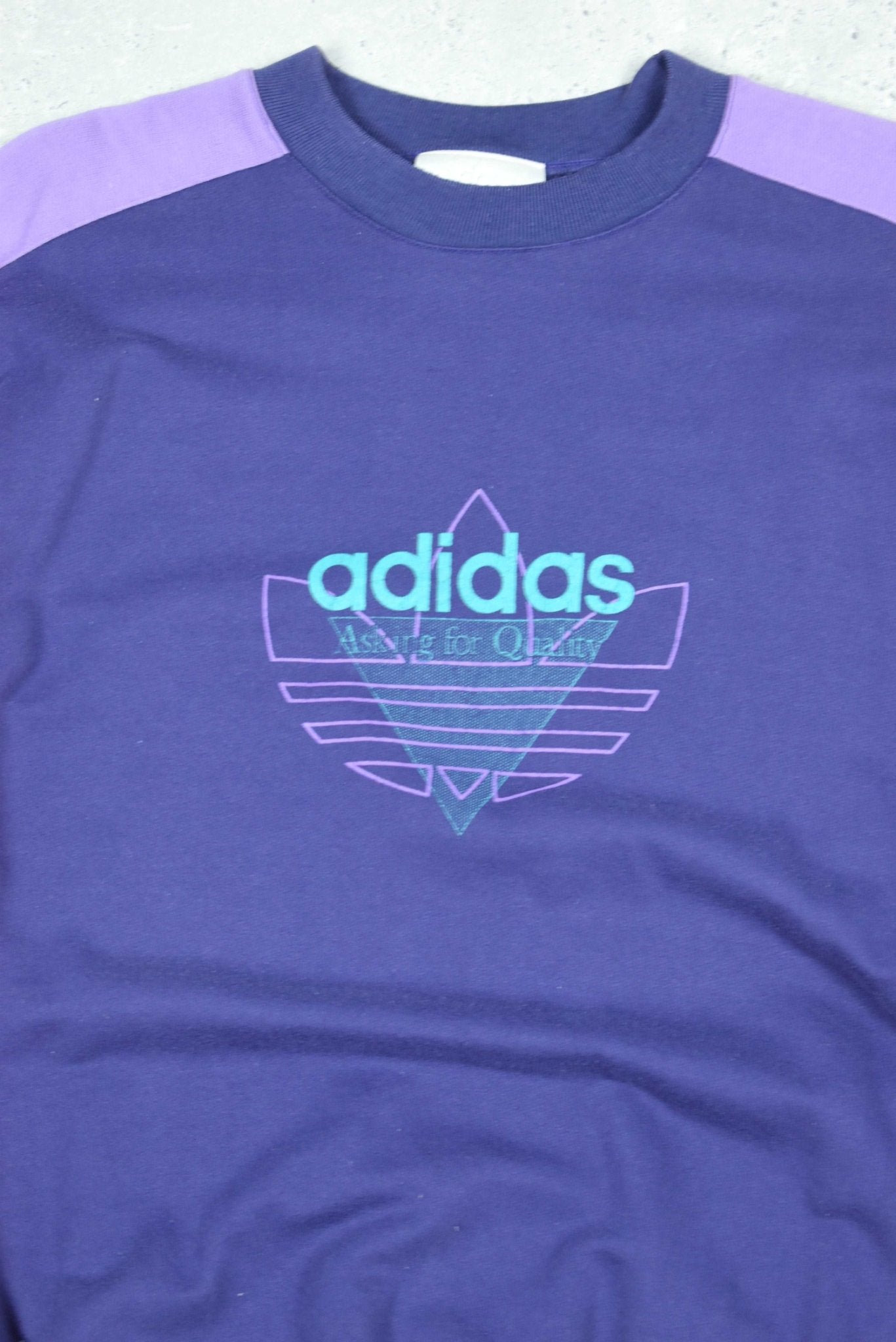 Vintage Adidas 80s Print Sweatshirt Small