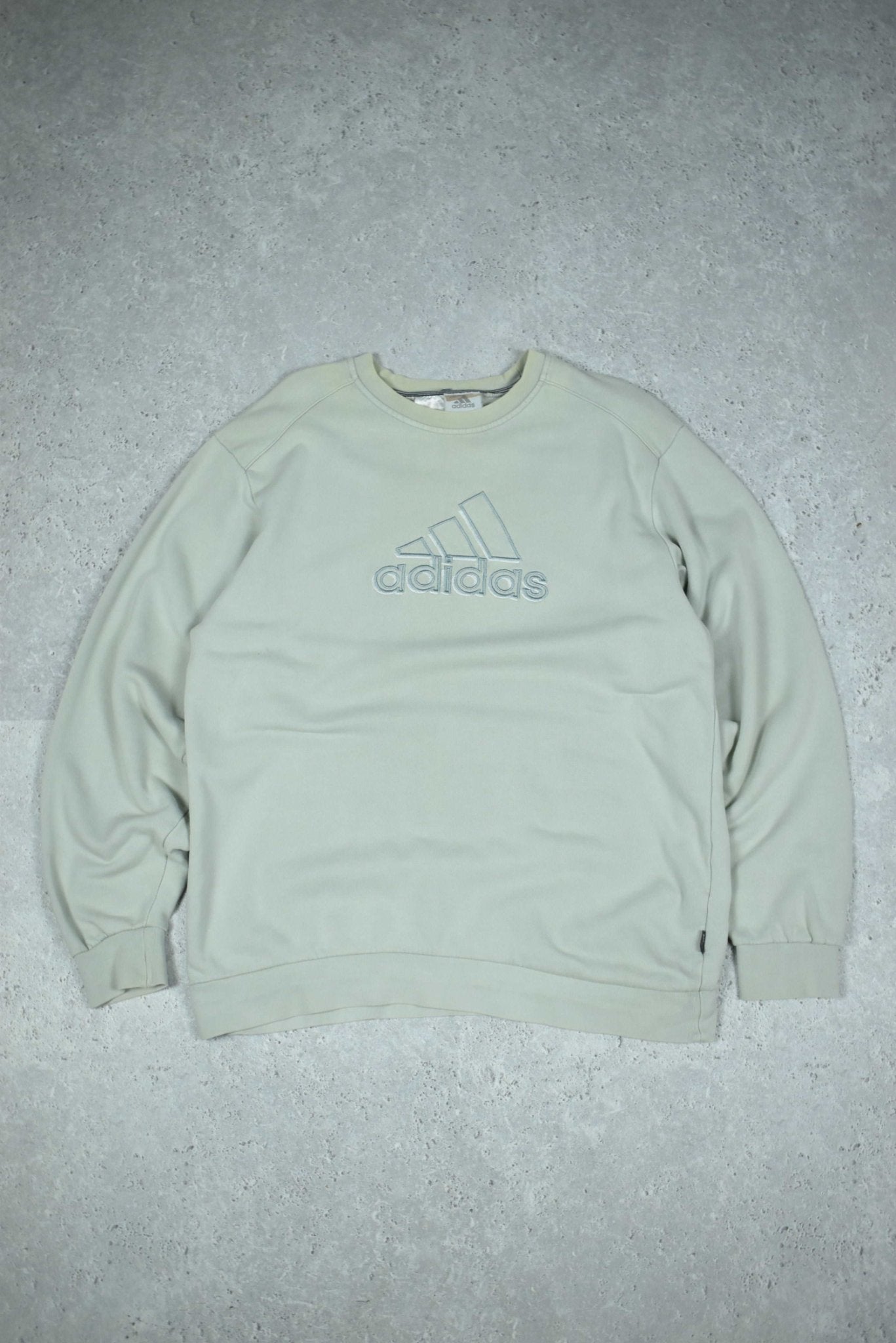 Vintage Adidas Embroidery Logo Sweatshirt Large