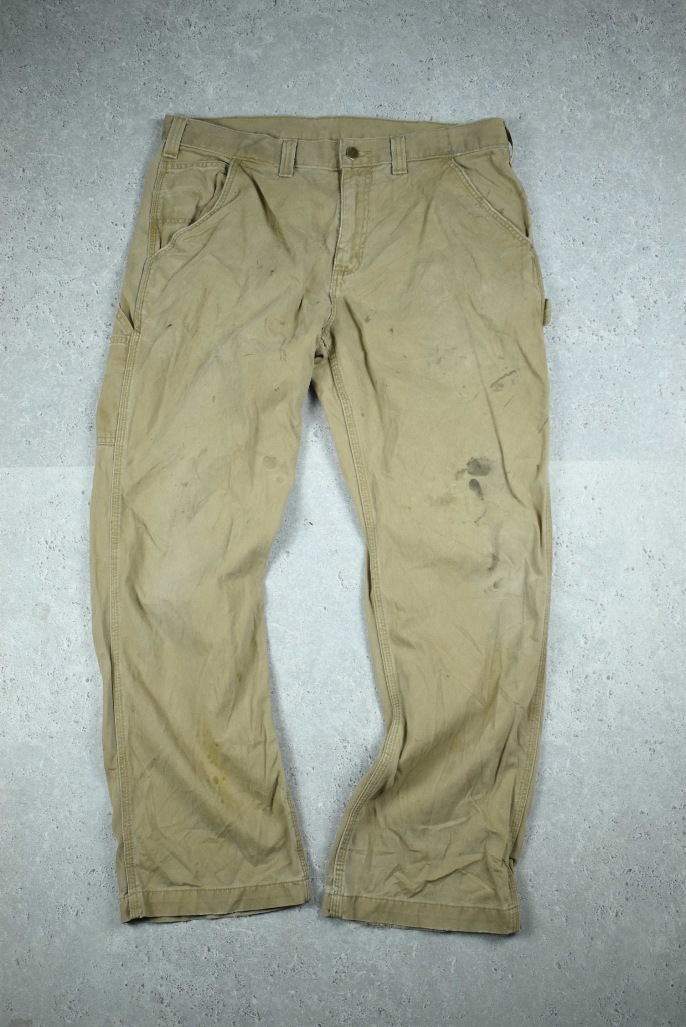 Vintage Carhartt Dungarees Brown Pants 34x32
