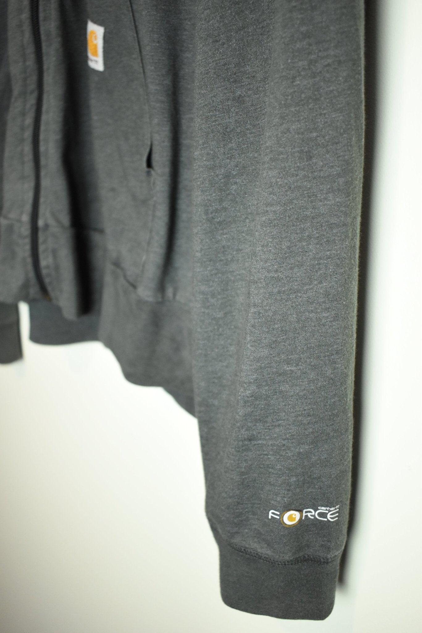 Vintage Carhartt Grey Full Zip Jacket Relaxed Fit Large