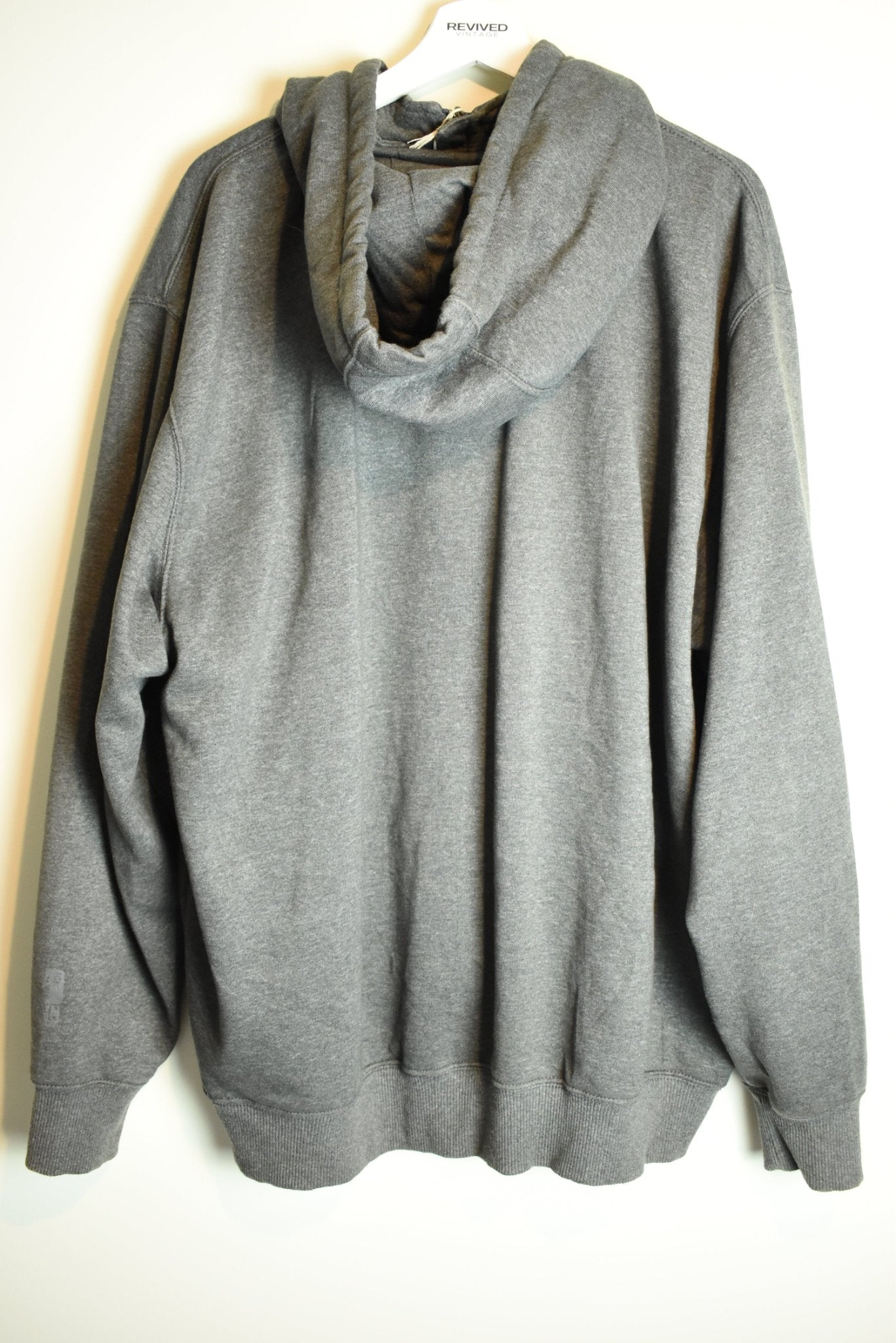 Vintage Carhartt Print Grey 1/4 zip Hoodie Original Fit 2XL