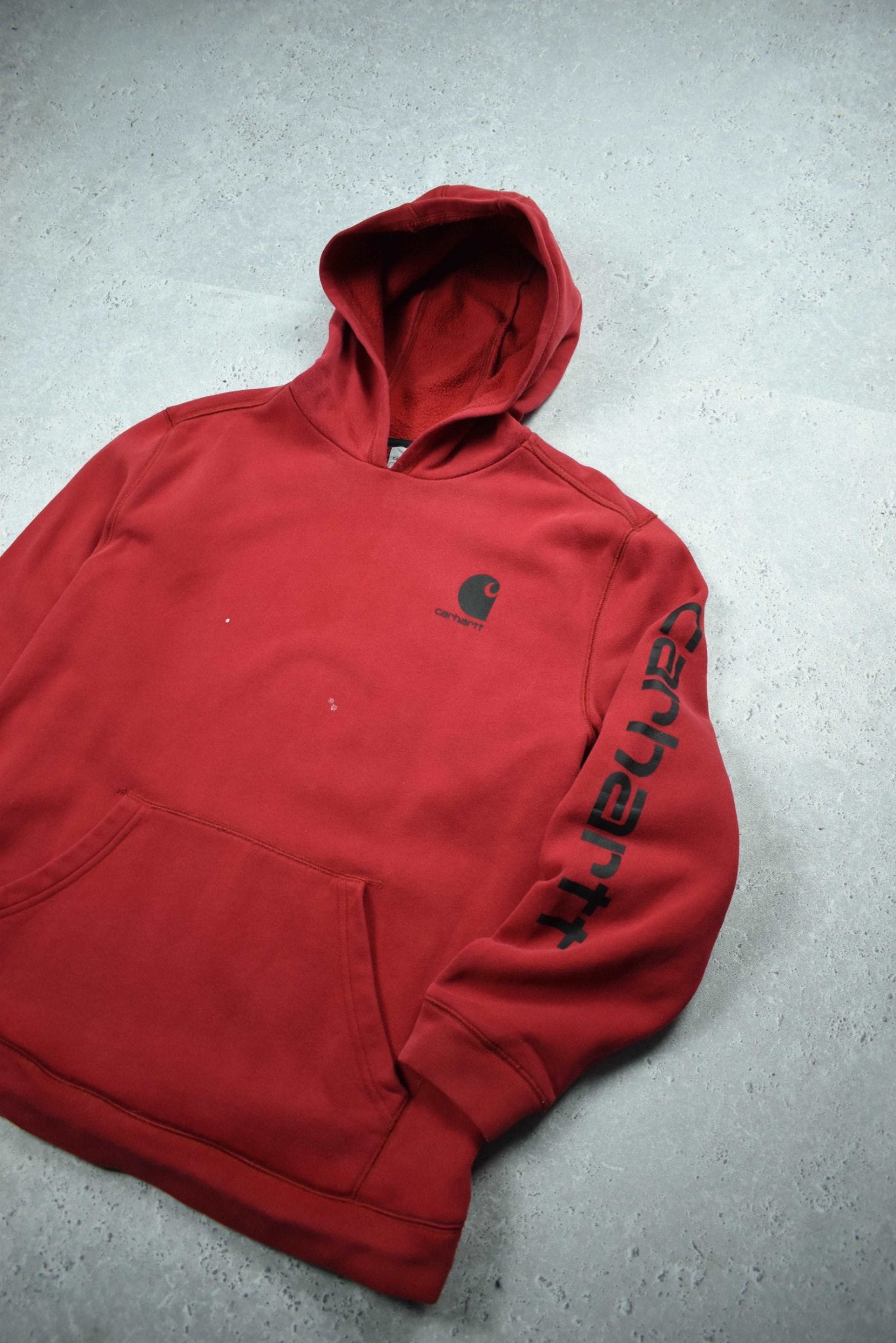 Vintage Carhartt Print Hoodie Small