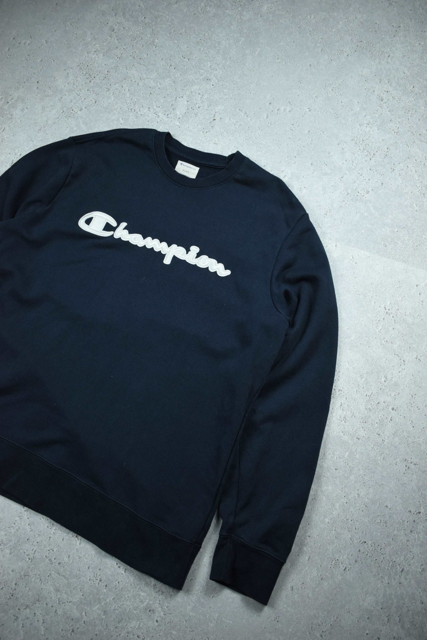 Vintage Champion Embroidered Logo Sweatshirt XL