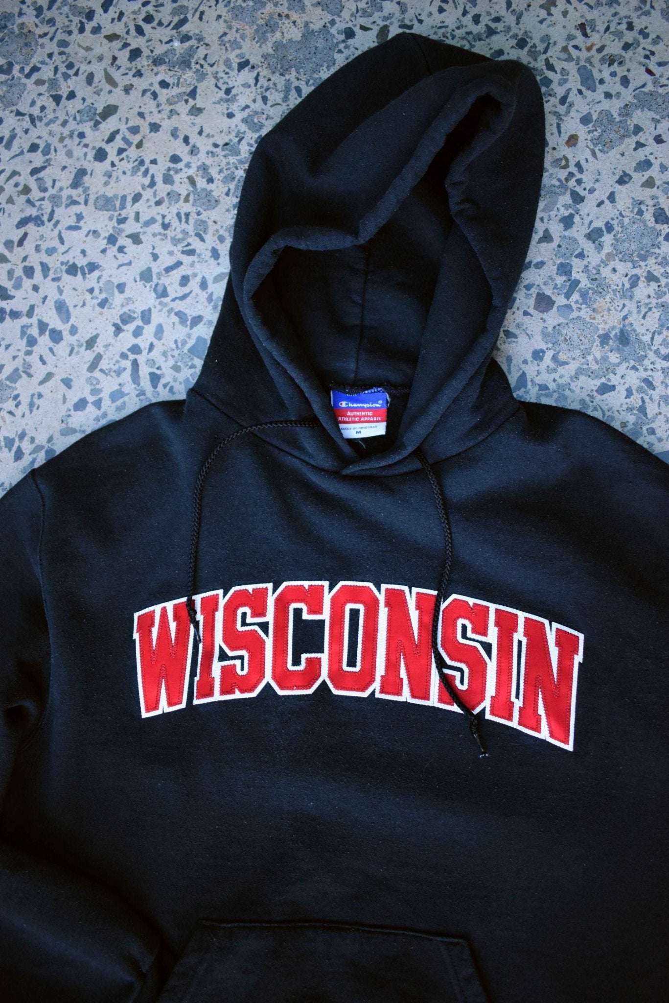 Vintage Champion Embroidered Wisconsin Logo Medium