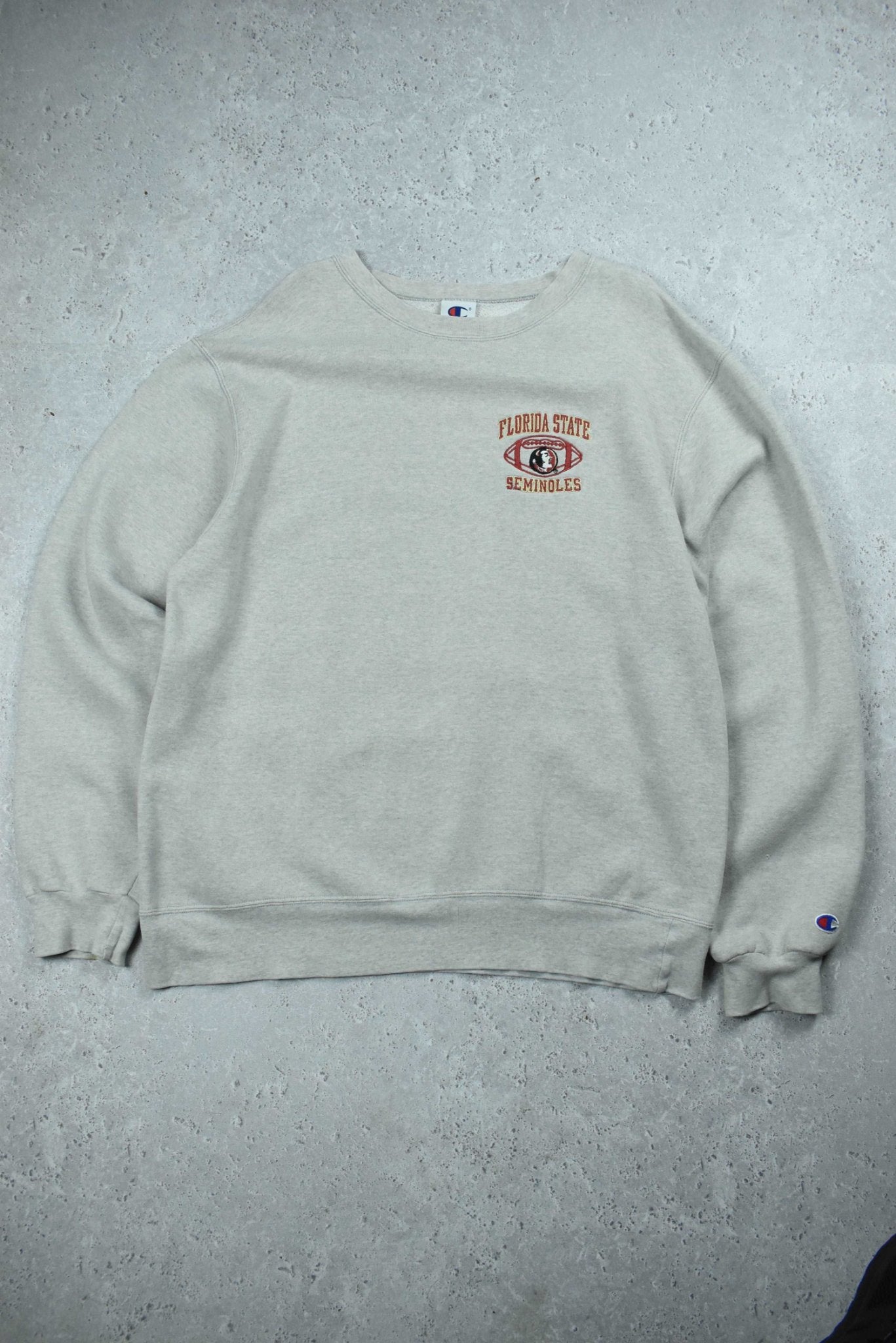 Vintage Champion Florida State Embroidery Sweatshirt Large