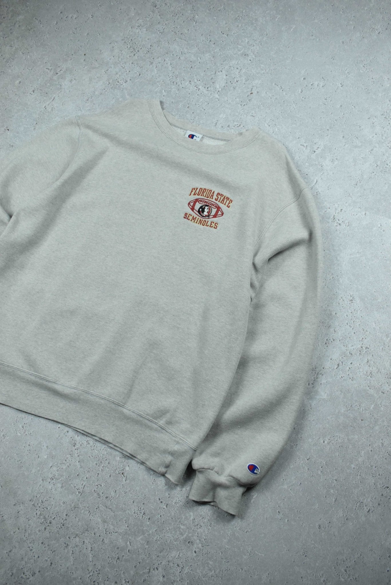 Vintage Champion Florida State Embroidery Sweatshirt Large