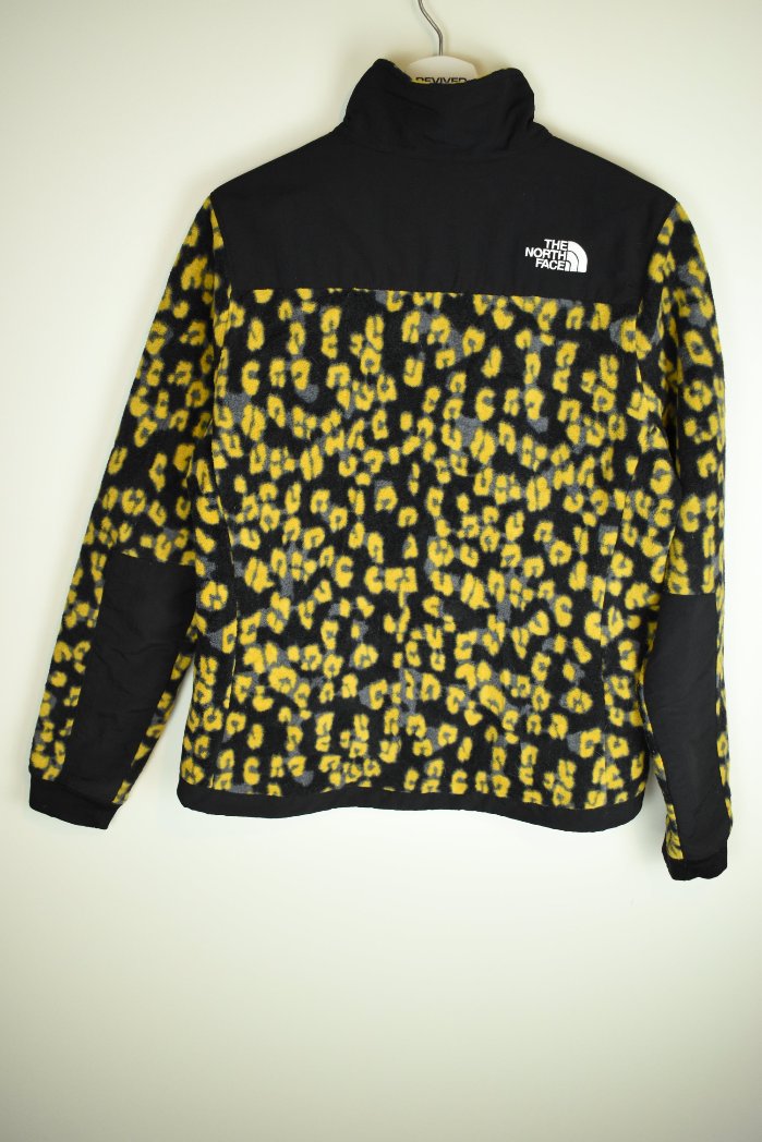 Vintage North Face Denali Black Leopard Pattern Fleece Small | Vintage Clothing