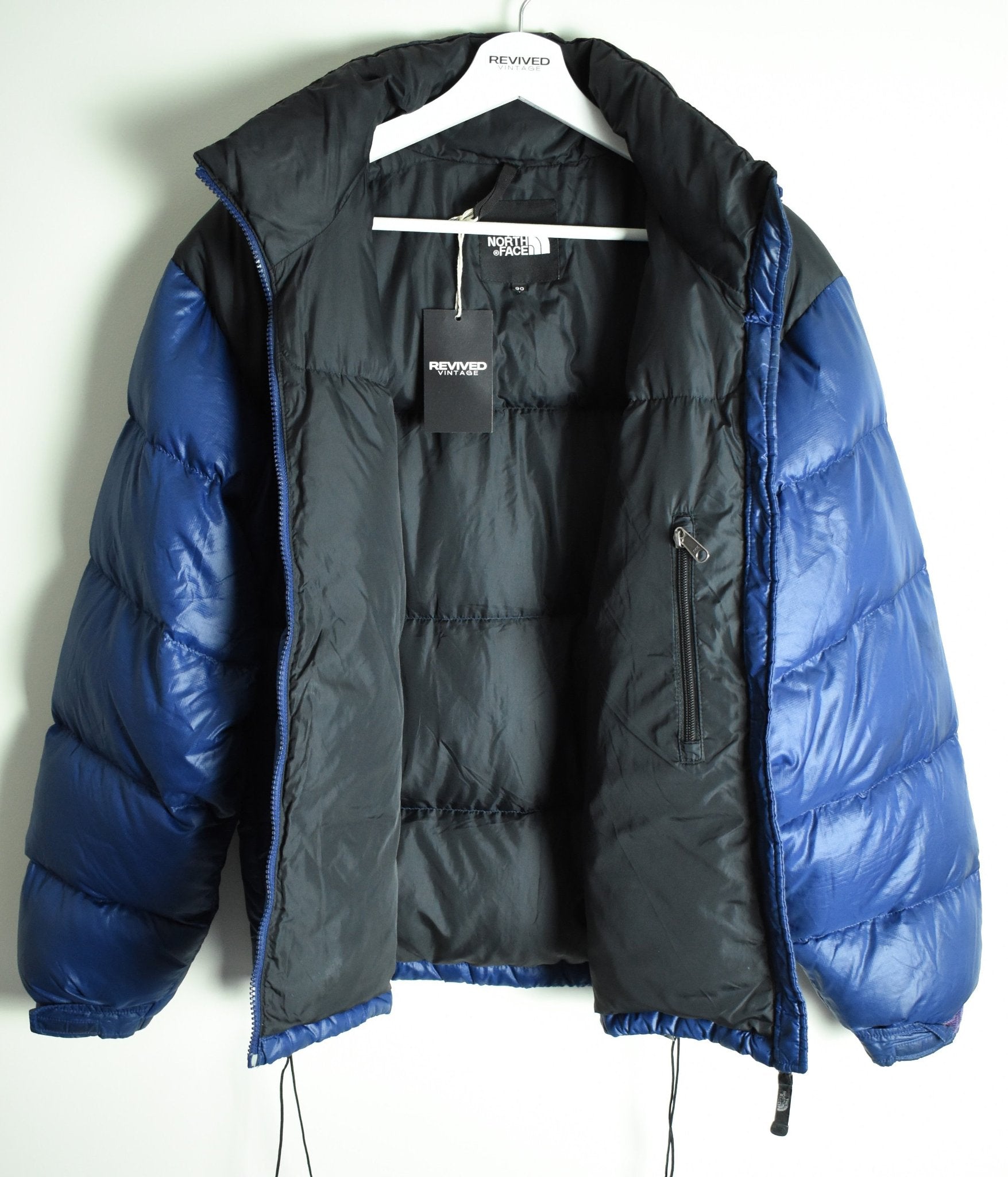 Vintage The North Face 700 Nuptse Puffer Blue - Medium | Vintage Clothing